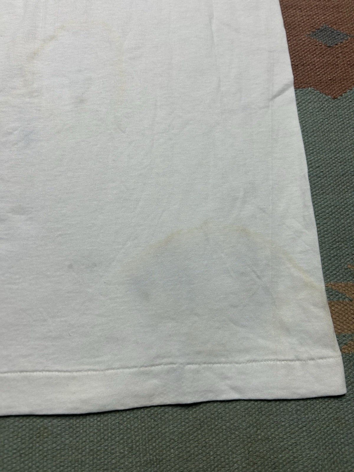 Vintage Vtg 90s blank white t shirt fruit the loom DEADSTOCK large Size L / US 10 / IT 46 - 9 Thumbnail