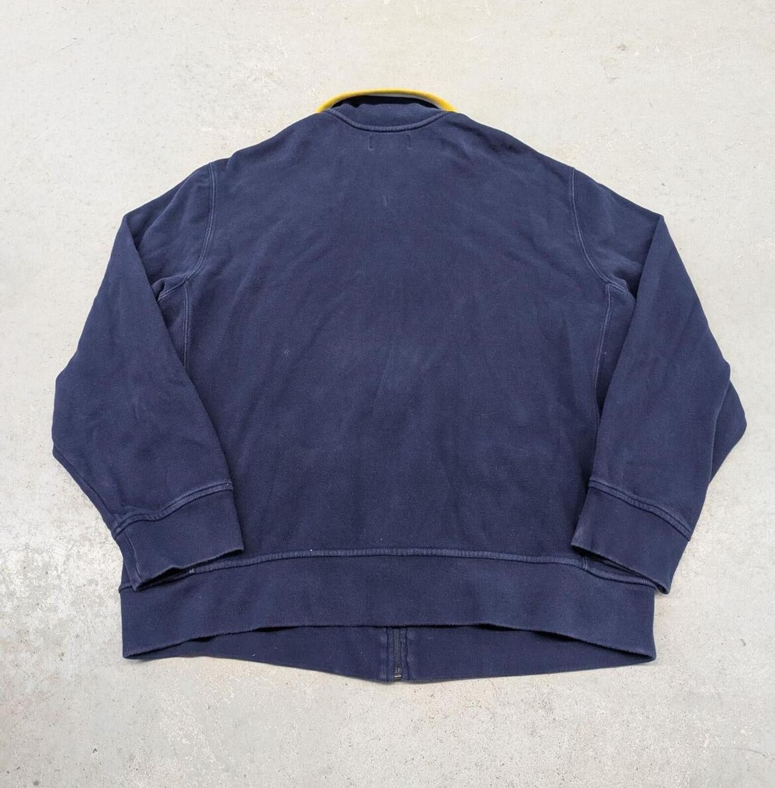Polo Ralph Lauren Vintage Polo Ralph Lauren Navy Blue Cotton Track Jacket Size US XXL / EU 58 / 5 - 3 Thumbnail
