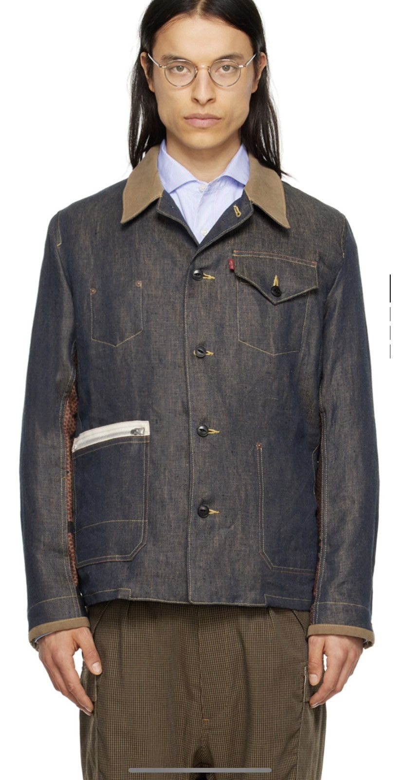 Junya Watanabe × Levi's Junya Watanabe Indigo Levi’s Edition Paneled Denim Jacket Size US S / EU 44-46 / 1 - 1 Thumbnail