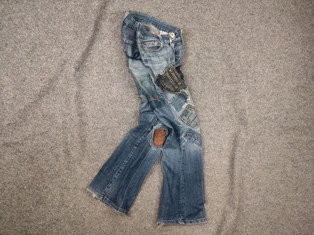 Ecko Unltd. Vintage Ecko unltd Patchwork Denim Japan LGB Y2k Style Jeans Size US 32 / EU 48 - 1 Thumbnail