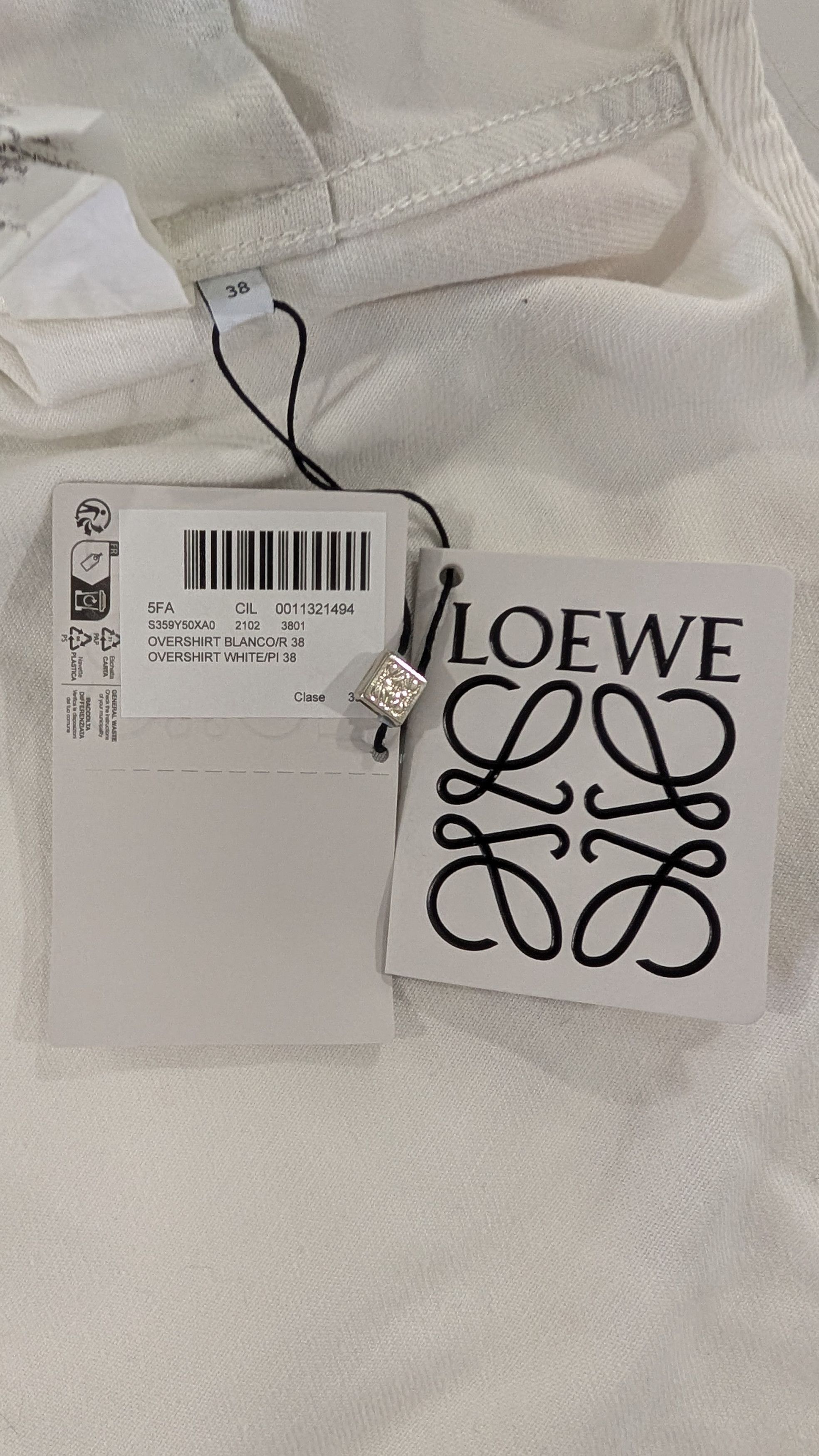 Loewe Loewe Floral Denim Overshirt Jacket White Multicolor IT 38 L Size L / US 10 / IT 46 - 9 Thumbnail
