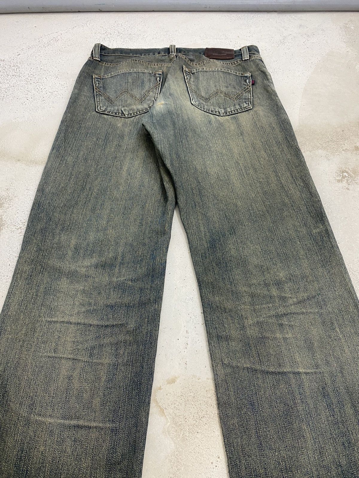 Edwin × Japanese Brand Edwin 404 Denim Baggy Loose Fit Washed Distressed Size US 32 / EU 48 - 14 Thumbnail