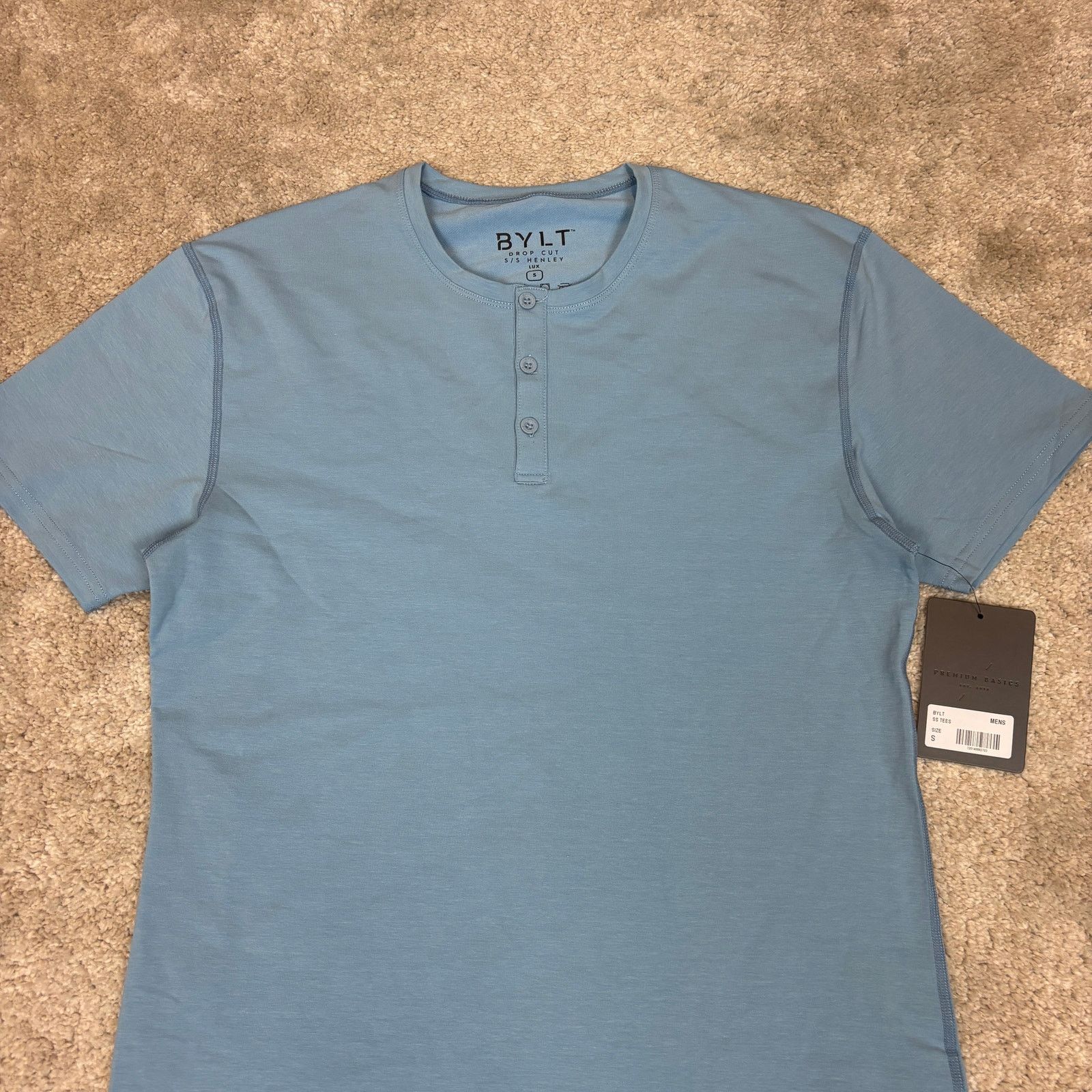 Other NWT Bylt Drop Cut Henley Short Sleeve Shirt Men's Small Size US S / EU 44-46 / 1 - 2 Thumbnail