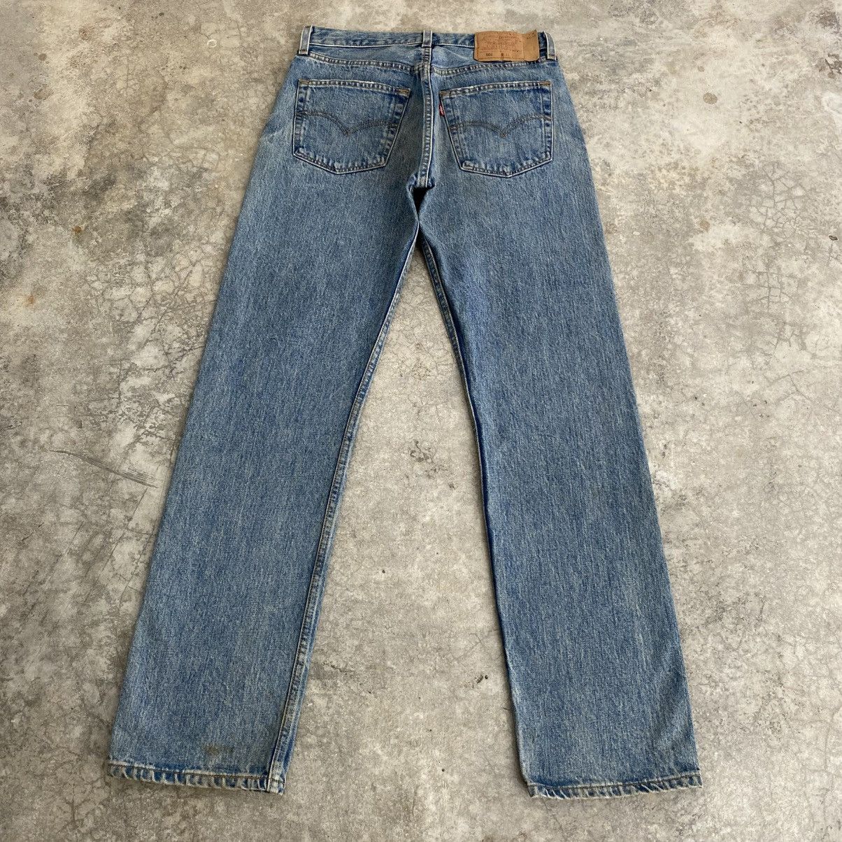Levi's Vintage Levis 501 Faded Stonewashed Blue Distressed Jeans Size US 30 / EU 46 - 8 Thumbnail