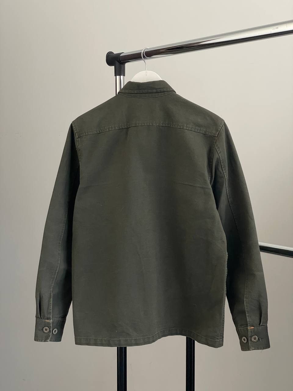 Nudie Jeans Nudie Jeans Sten Army Canvas Overshirt Military Style Jacket Size US M / EU 48-50 / 2 - 2 Thumbnail