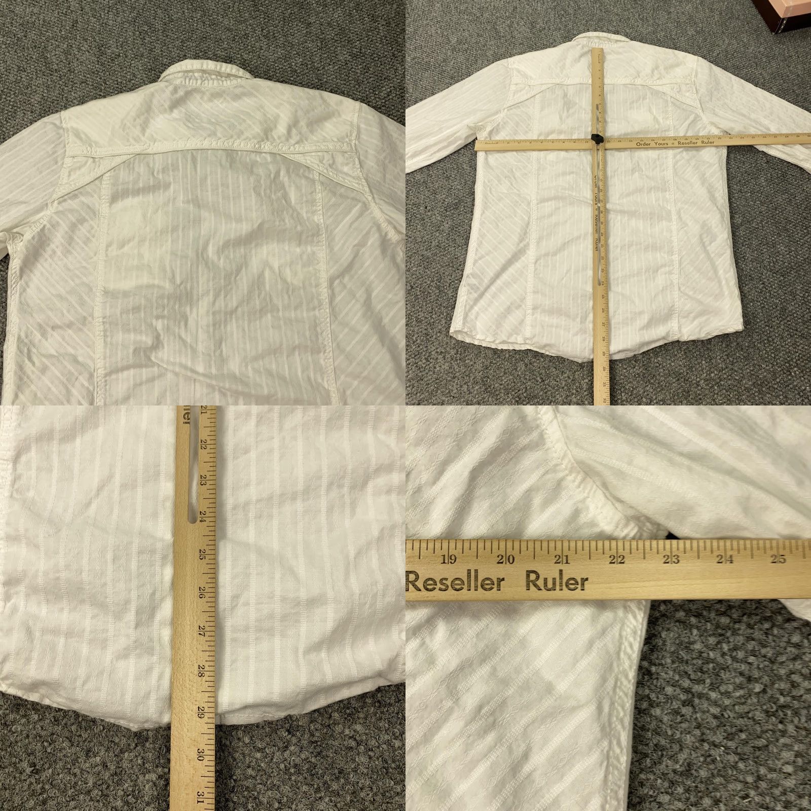 Buckle Black VINTAGE Buckle Black Men's Shirt XL White Slim Fit Western Snap Button Casual Striped 90s Size US XL / EU 56 / 4 - 8 Thumbnail
