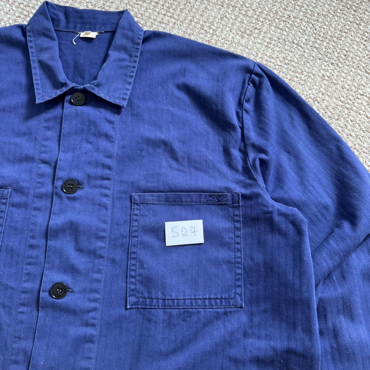 Le Laboureur Sun faded french hbt vintage works sanfor jacket Size US L / EU 52-54 / 3 - 8 Thumbnail