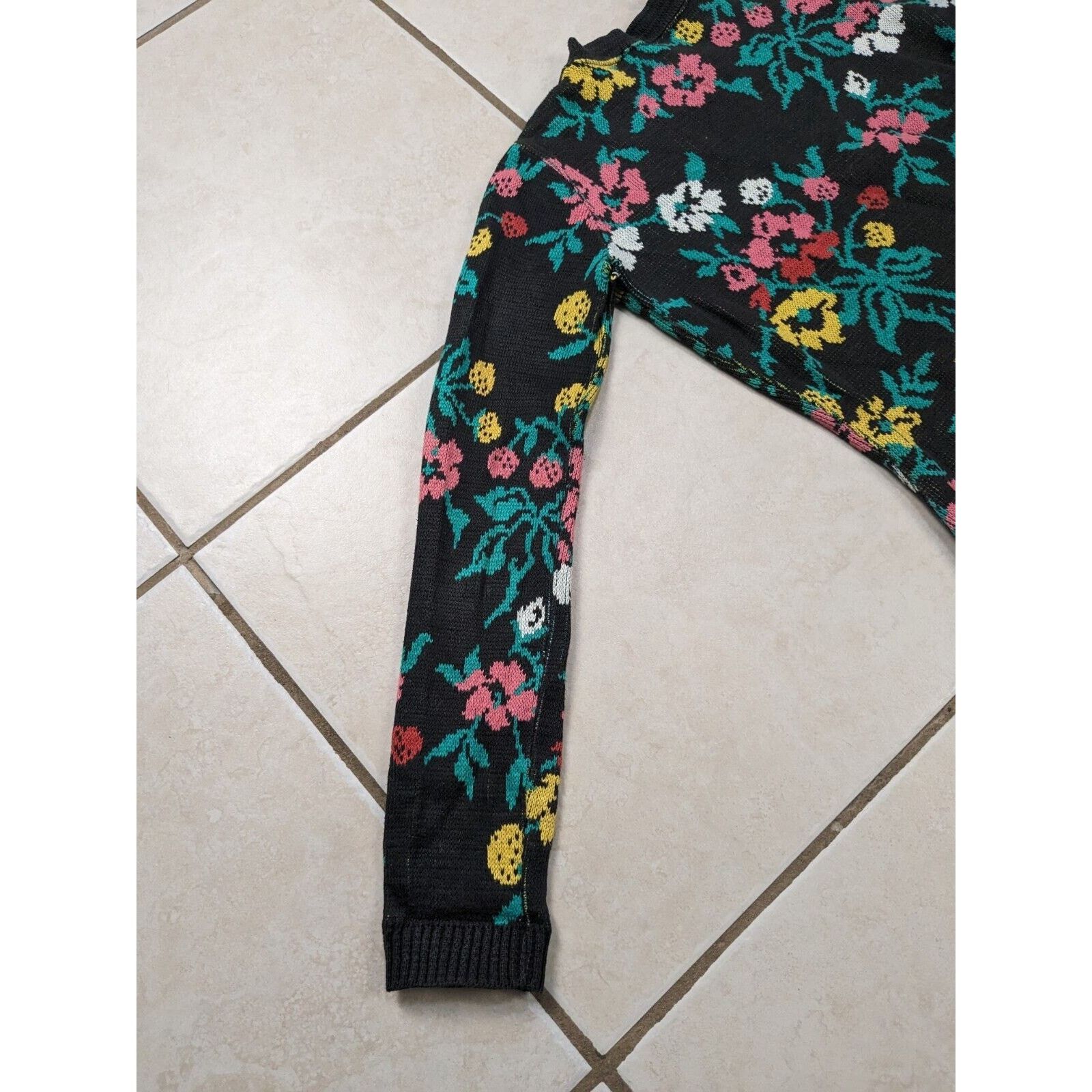 Betsey Johnson Betsey Johnson Alley Cat Sweater Dress Long Sleeve Floral Size M / US 6-8 / IT 42-44 - 18 Thumbnail
