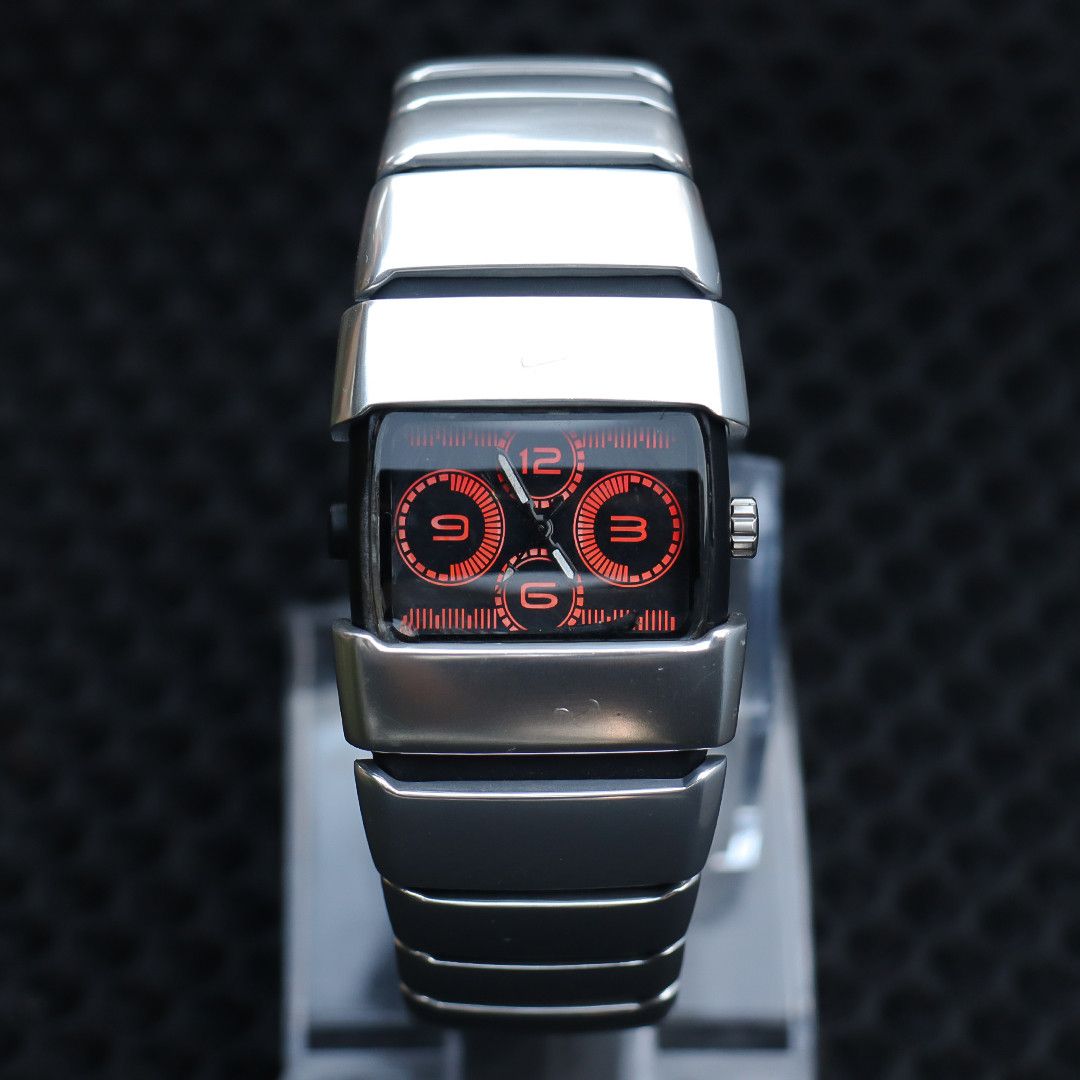 Nike Nike DLine Stainless Steel Silver Analog Watch Grailed