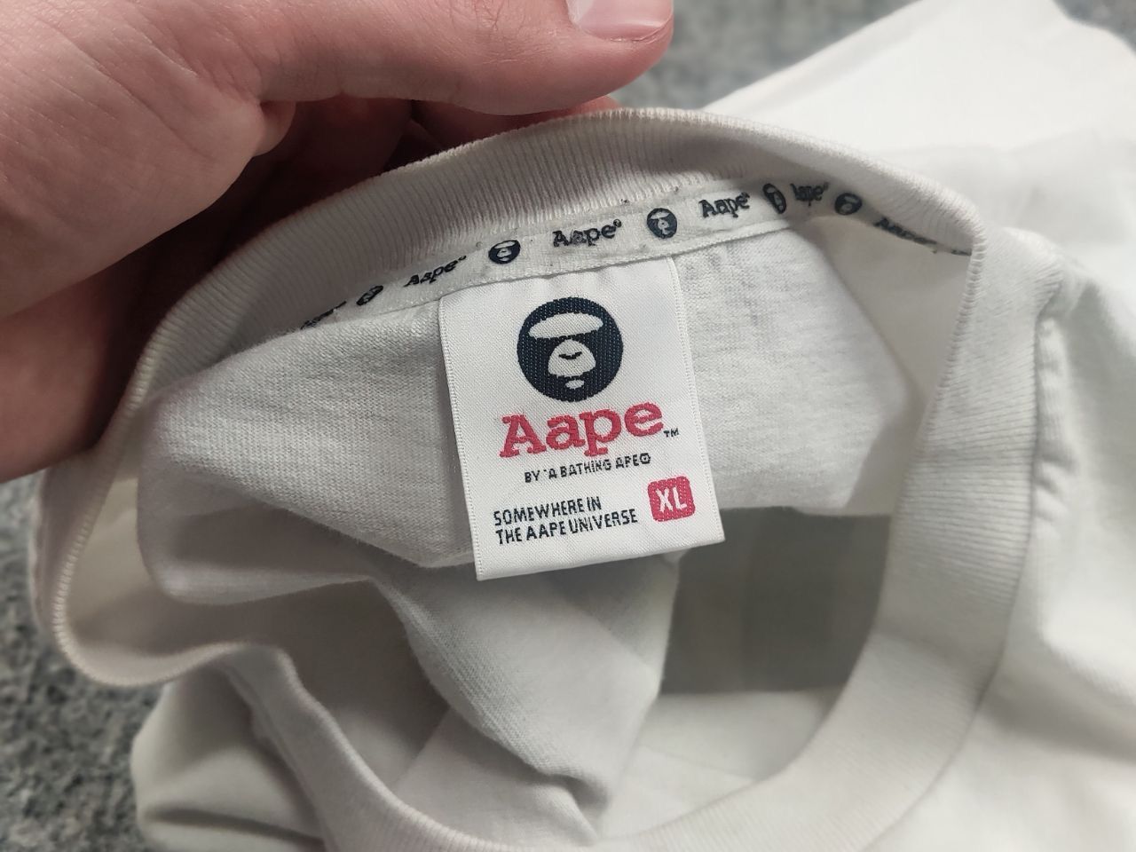 Aape Aape by a Bathing ape Cotton Logo UNVS t shirt Vintage Japan Size US XL / EU 56 / 4 - 16 Thumbnail