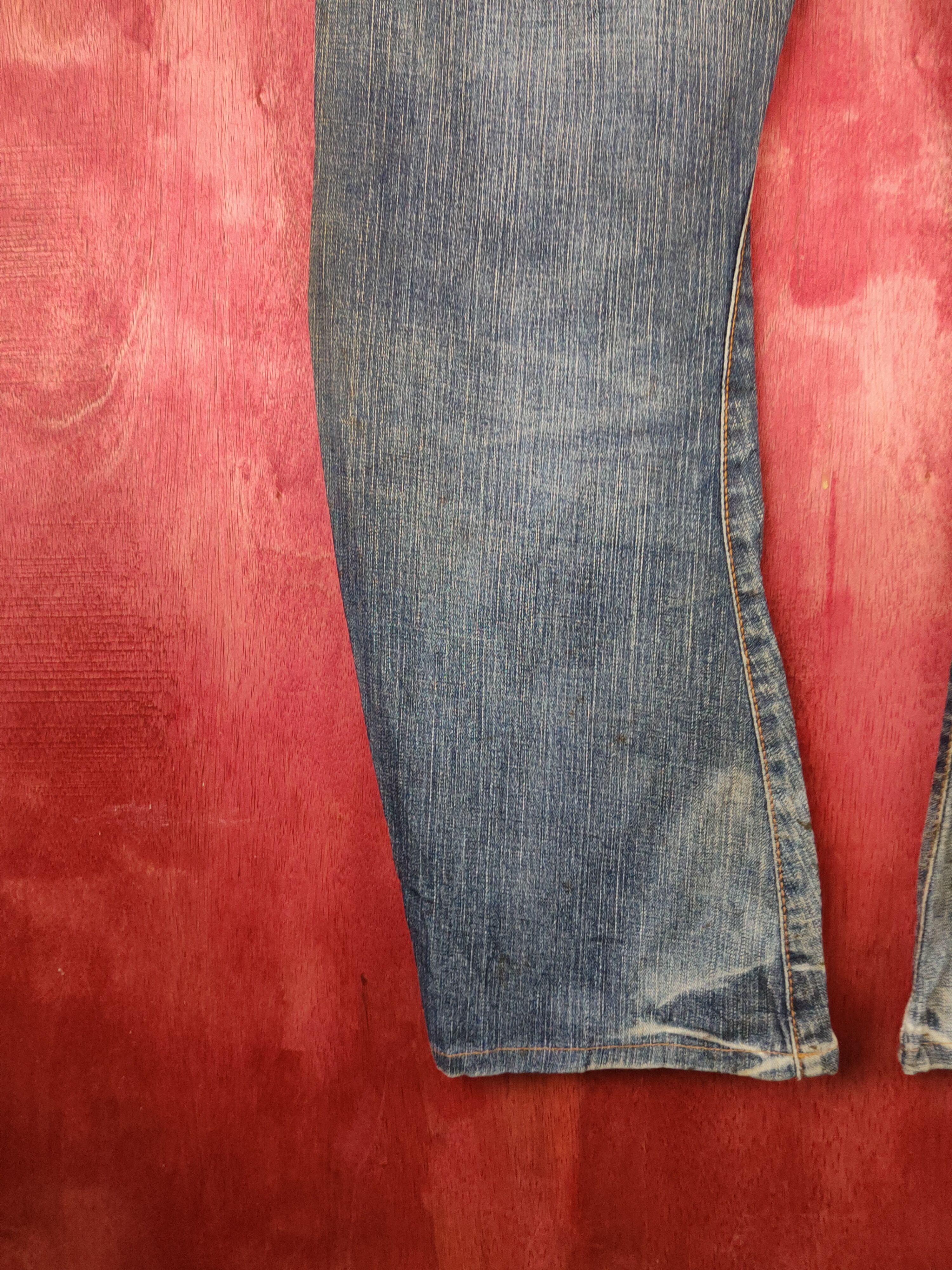 Edwin Edwin E Function Blue Faded Distressed Ripped Jeans #S1681 Size US 33 - 11 Thumbnail