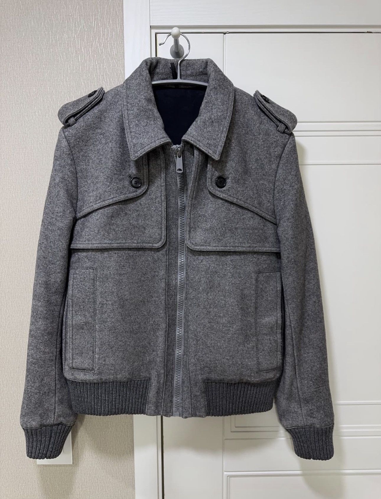 Dior × Hedi Slimane Dior Homme A2 Pilot Wool Bomber Jacket AW06