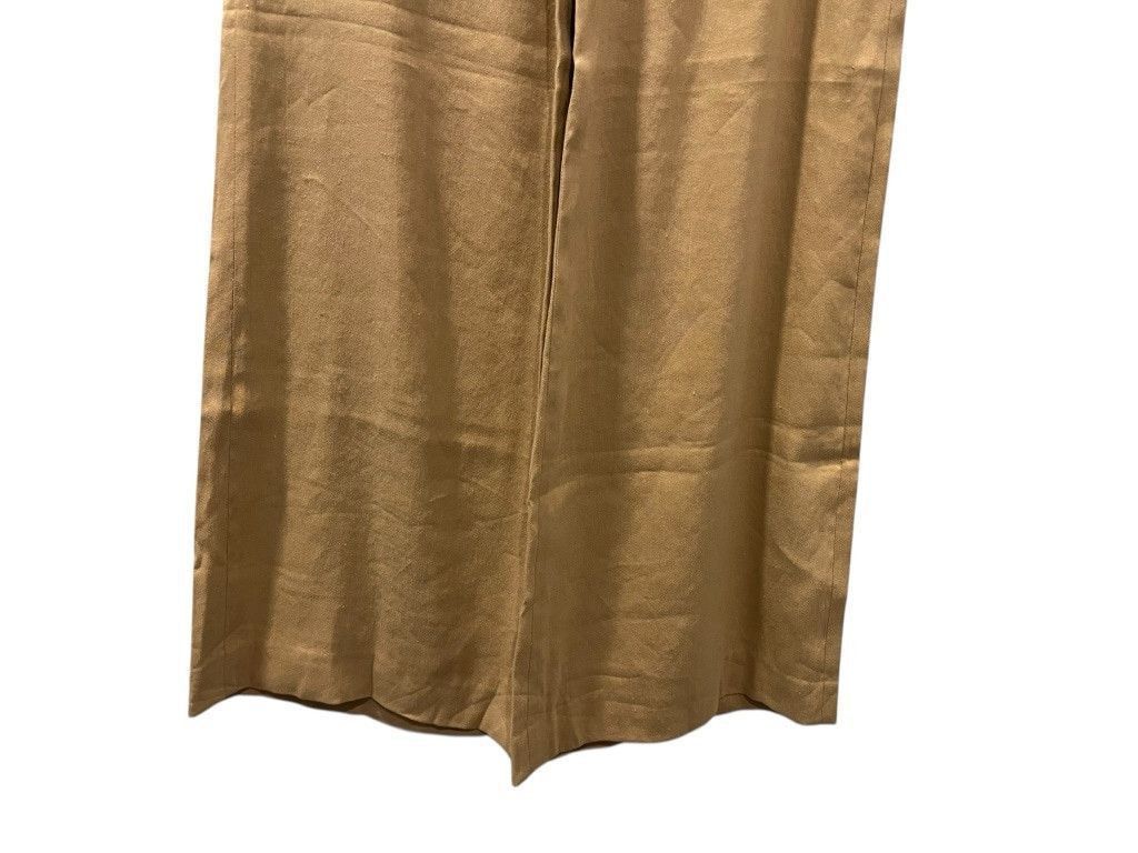 Alice + Olivia Alice + Olivia NWT Linen Sz 4 Low Rise Wide Flare Tan Pants Size 27" / US 4 / IT 40 - 4 Thumbnail
