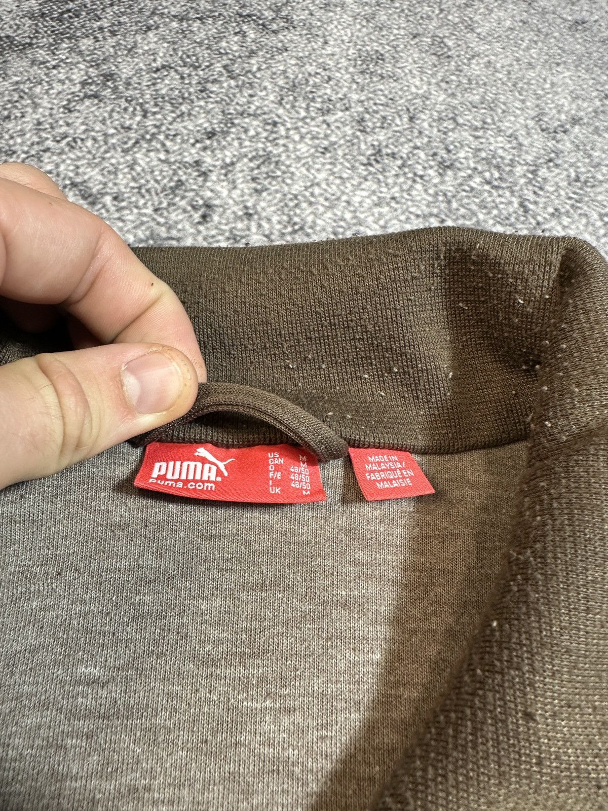 Puma × Vintage Vintage Puma Brown Zip Up Jacket Streetwear Very Rare 90s M Size US M / EU 48-50 / 2 - 4 Thumbnail