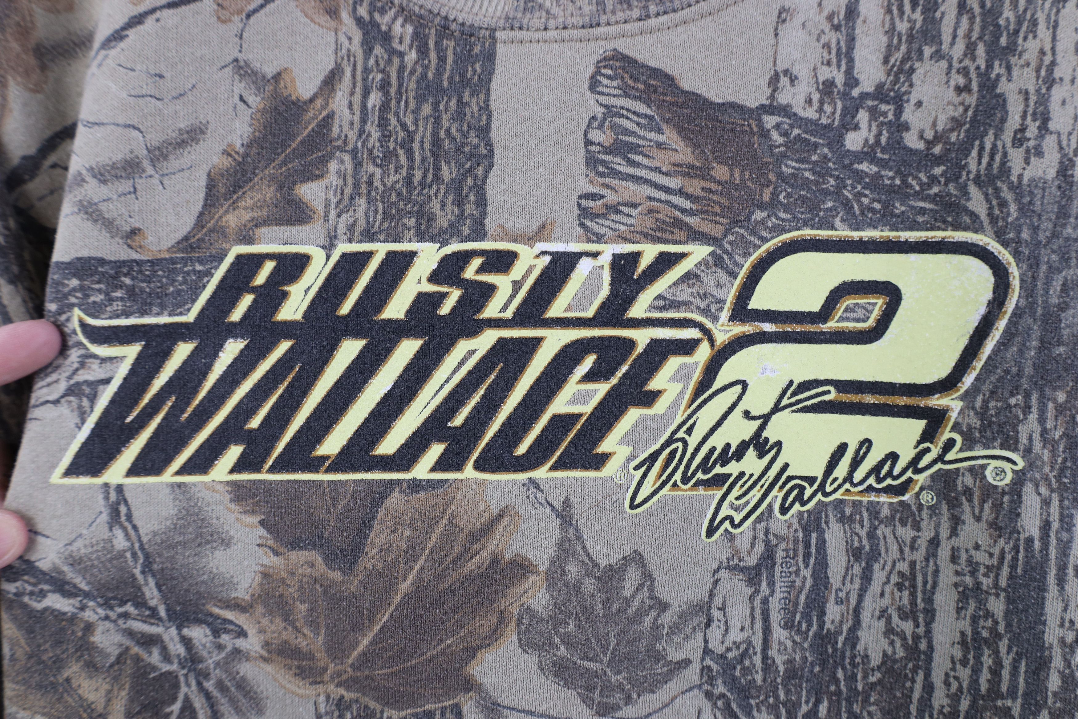 Vintage Vintage 90s NASCAR Camouflage Crewneck Sweatshirt USA Size US L / EU 52-54 / 3 - 4 Thumbnail