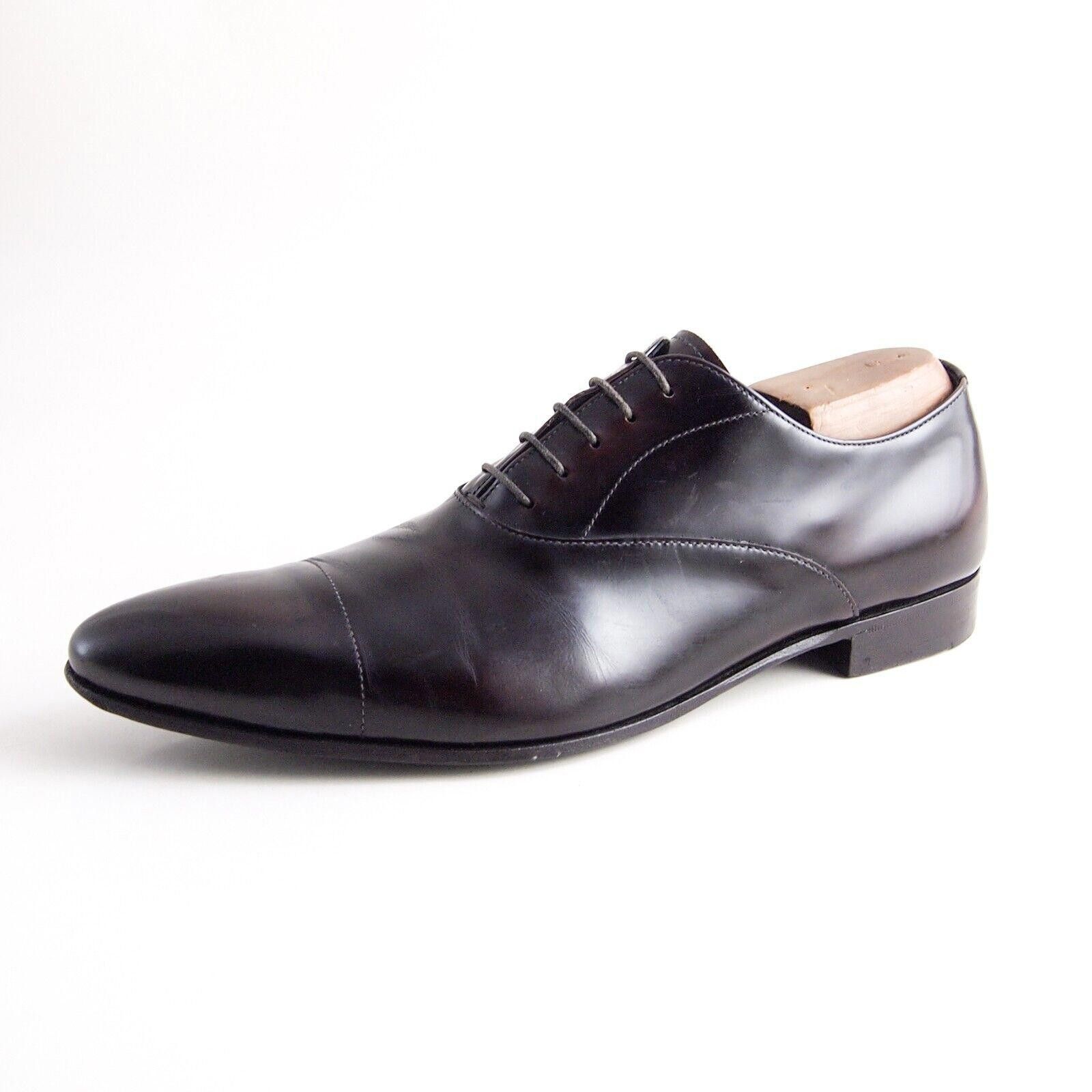Prada Prada Oxfords Brown Leather Mens Size EU 41.5 US 8.5 Size US 8.5 / EU 41-42 - 1 Thumbnail