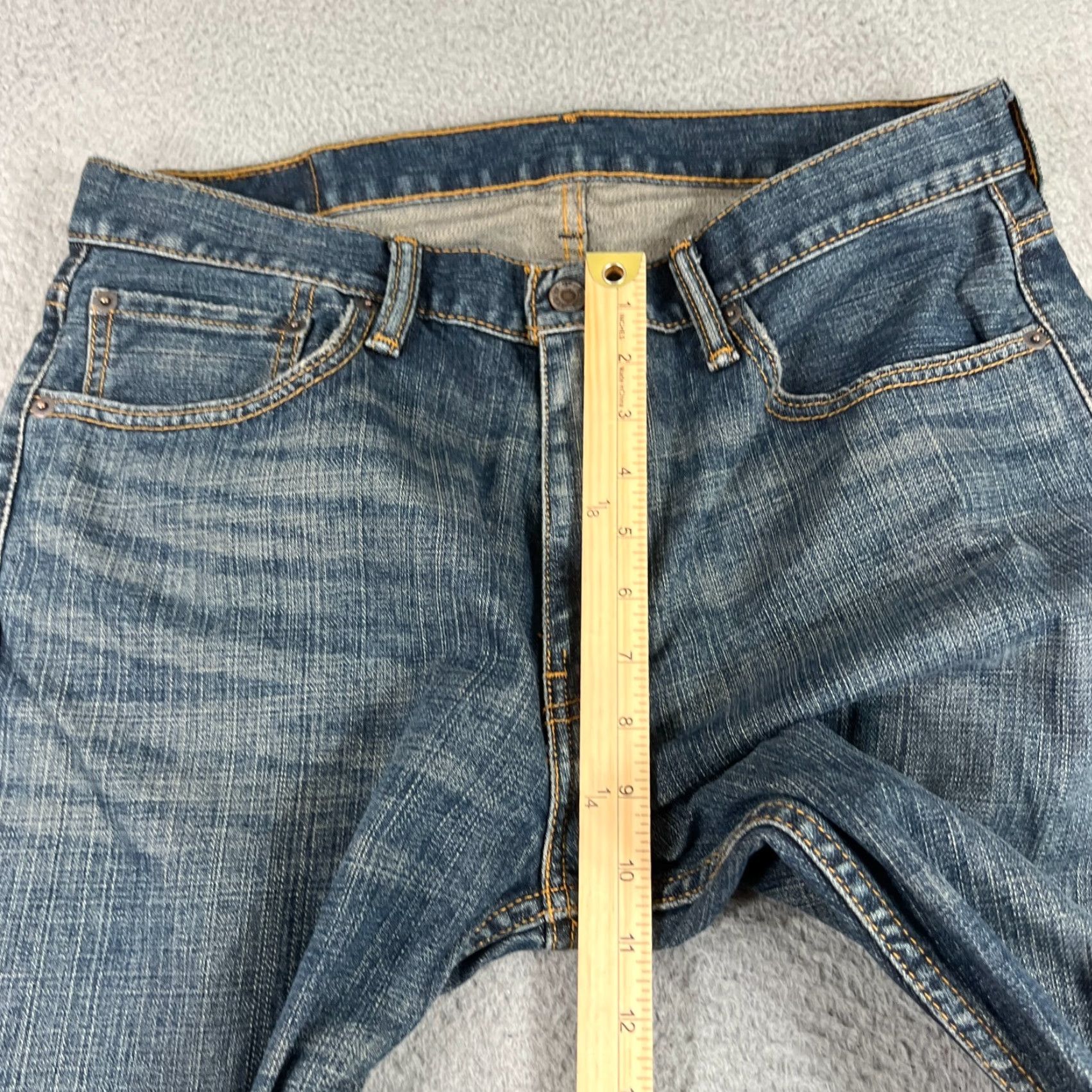 Levi's Levi's 559 Jeans Men Relaxed Straight Fit 33x32 Medium Blue Denim Grunge Skater Casual Size US 33 - 4 Thumbnail