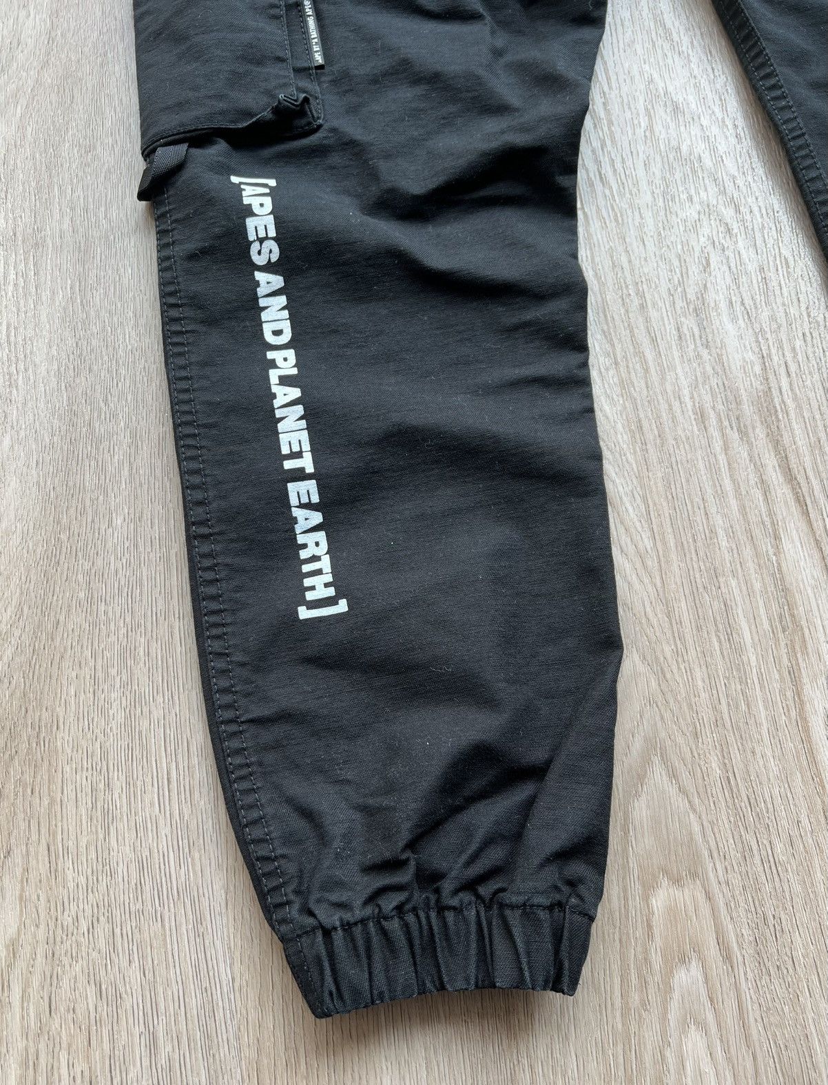 Aape Aape By A Bathing Ape Black Cargo Pants Size US 30 / EU 46 - 15 Thumbnail