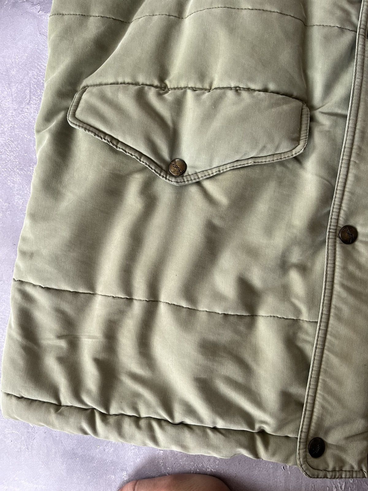 Saint Laurent Paris Vintage 90s Winter YSL Jacket Heavy Parka Jacket Size US L / EU 52-54 / 3 - 5 Thumbnail