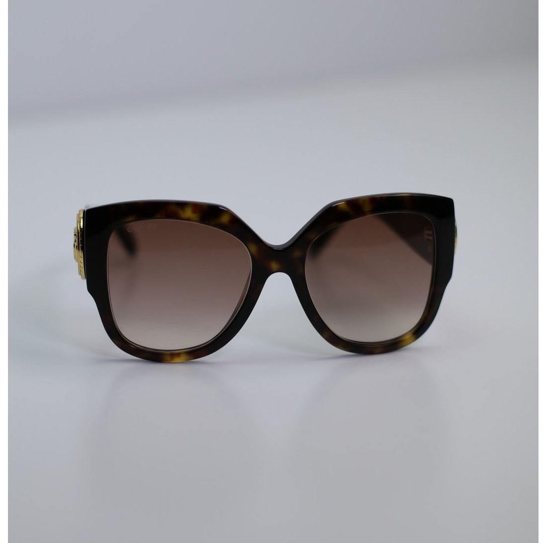 Gucci NEW Gucci Sunglasses GG1407S 003 Dark Havana/Brown Gradient Size ONE SIZE - 2 Thumbnail