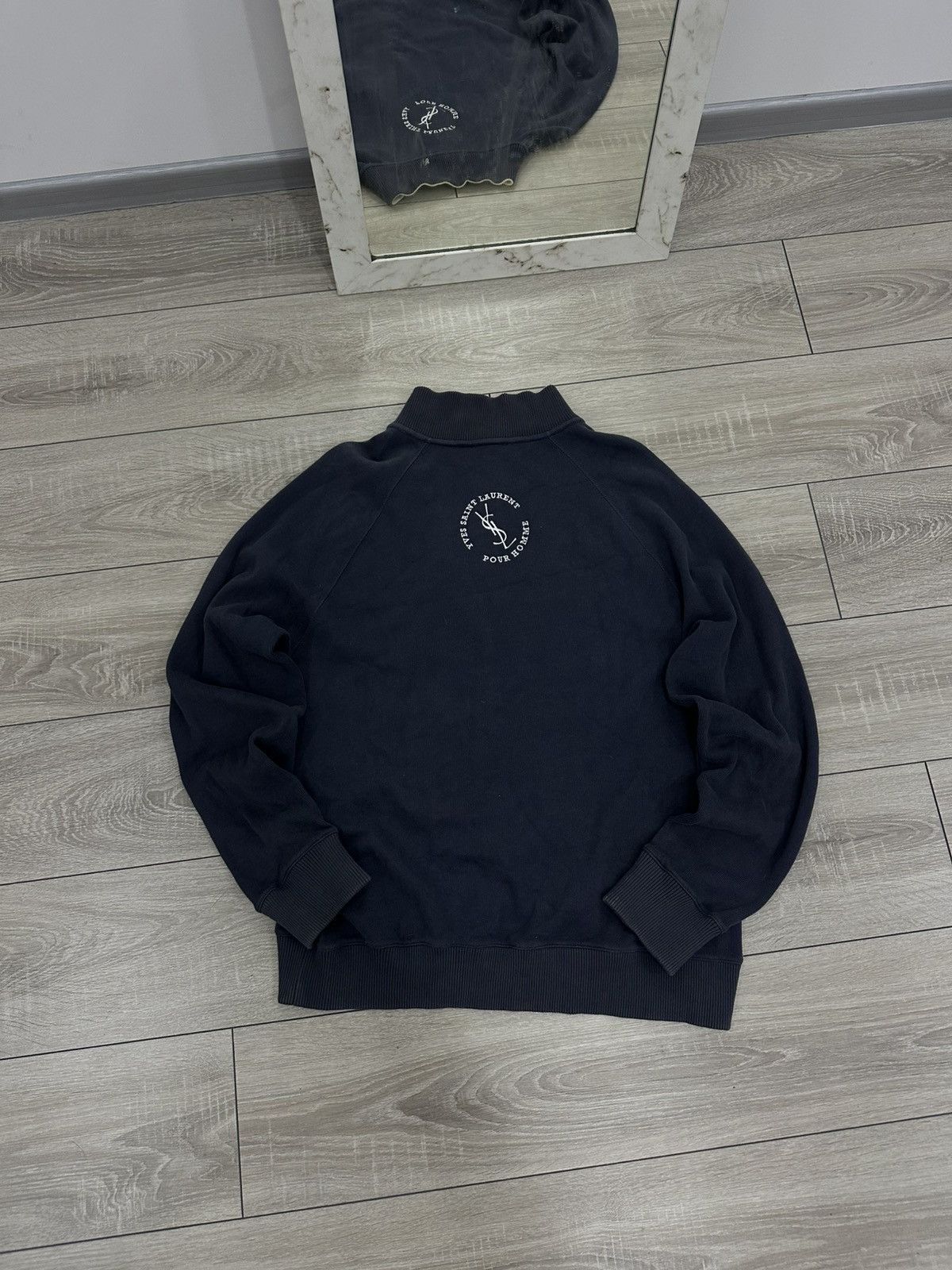 Yves Saint Laurent YSL Vintage 1/4 Zip Sweater Rare