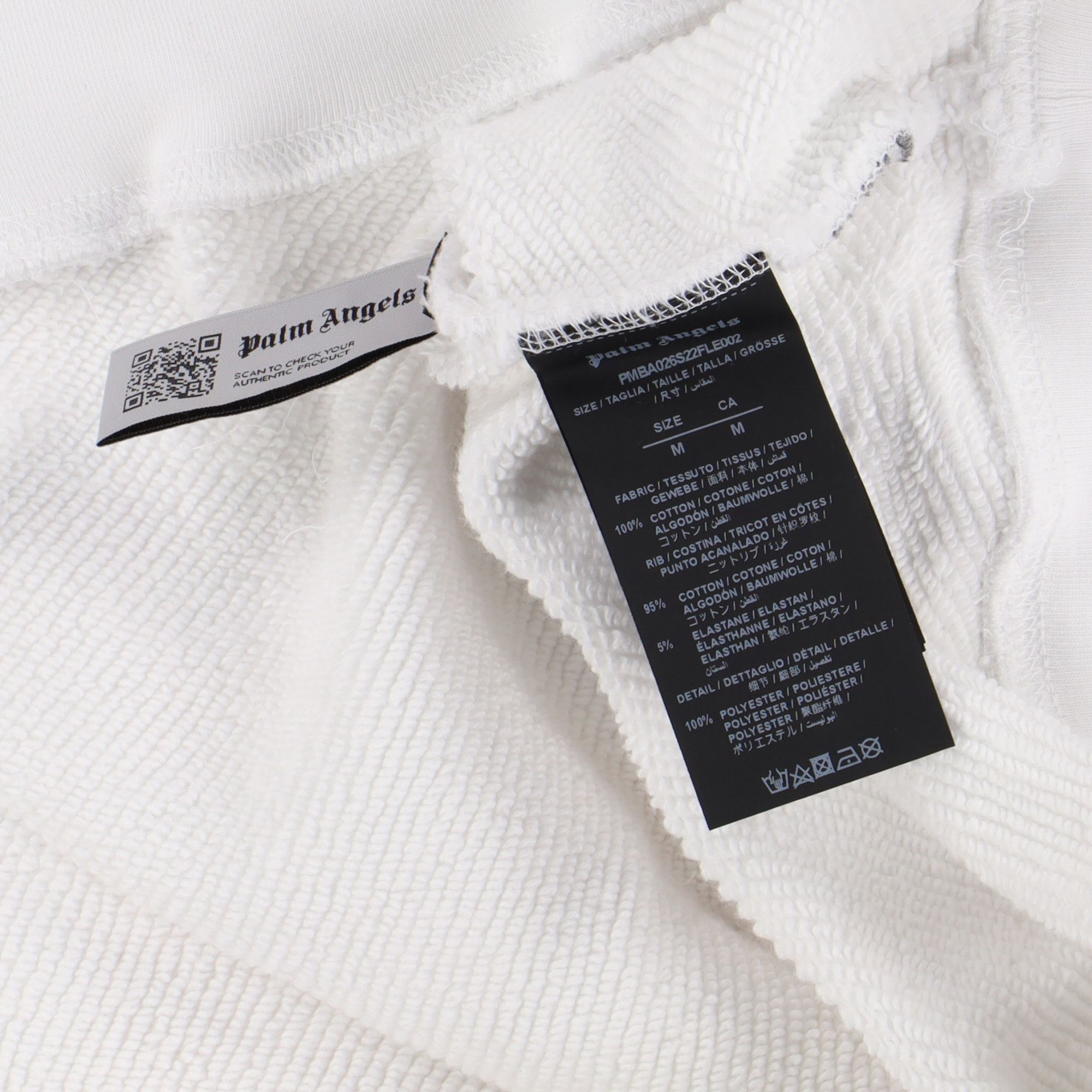 Palm Angels White Leaf Logo Print Oversized Sweatshirt Size US M / EU 48-50 / 2 - 6 Thumbnail