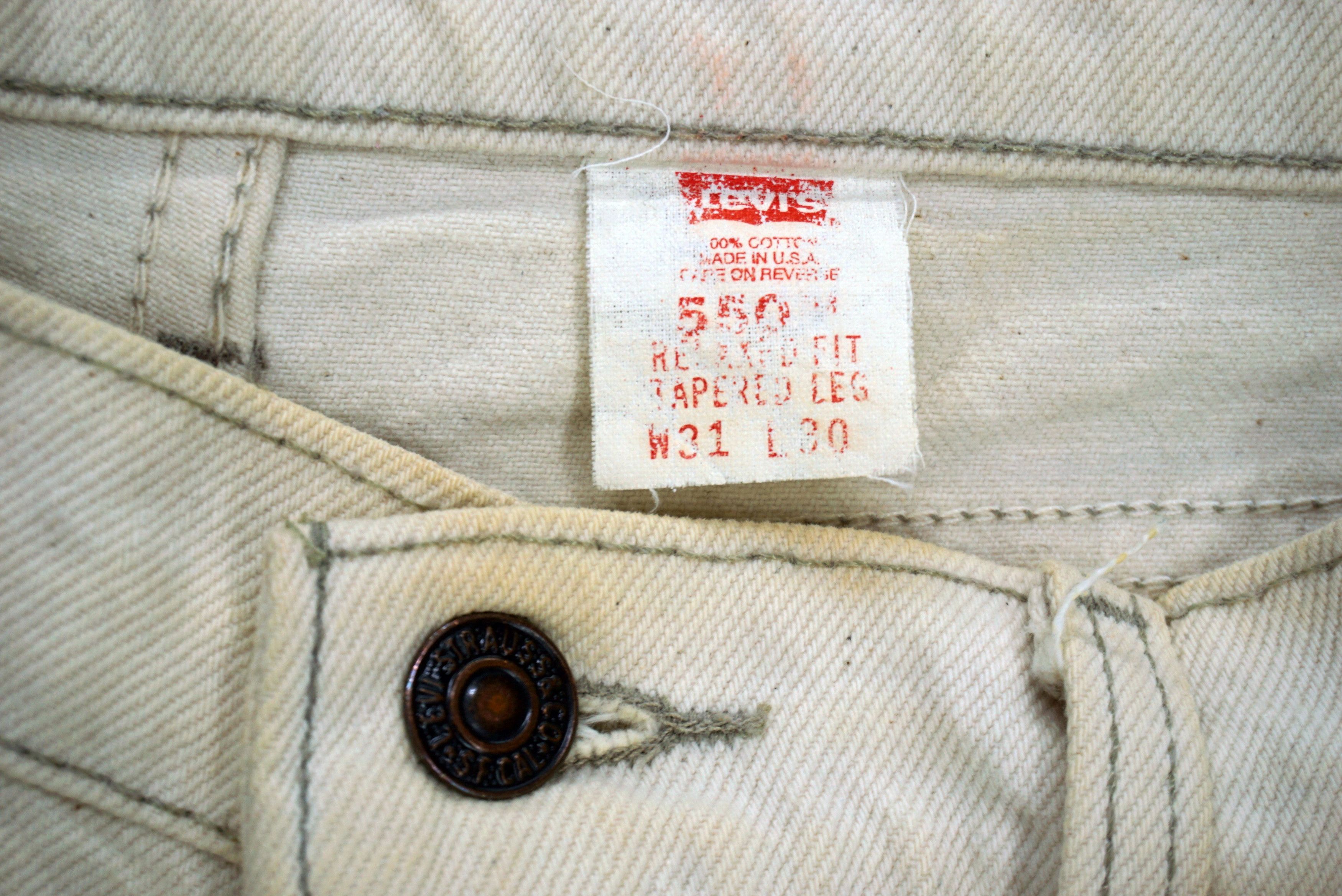 Levi's Vintage Levi's 550 Jeans W31xL28.5 Made in USA Orange Tab Size US 31 - 14 Thumbnail