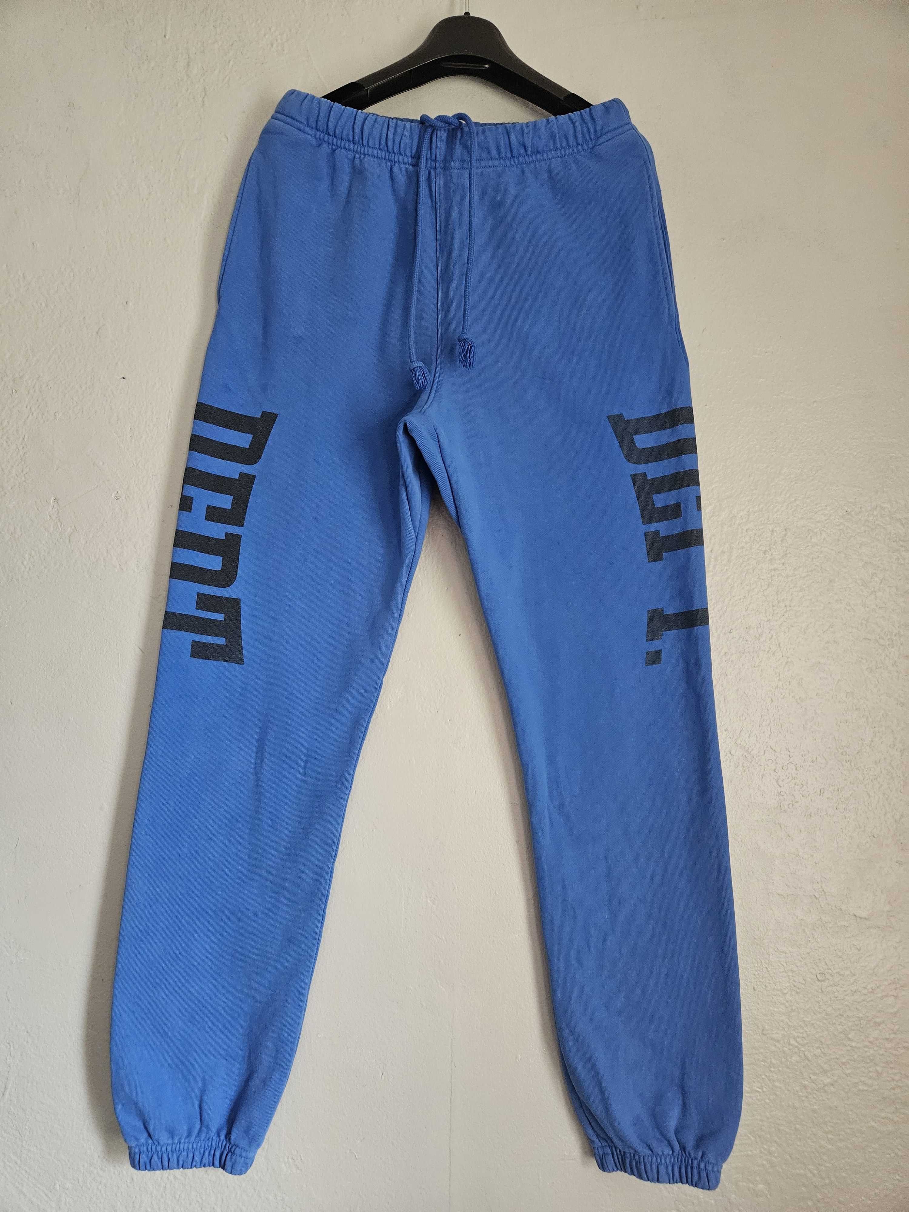 Gym Blue Track Logo Jogger Sweatpants