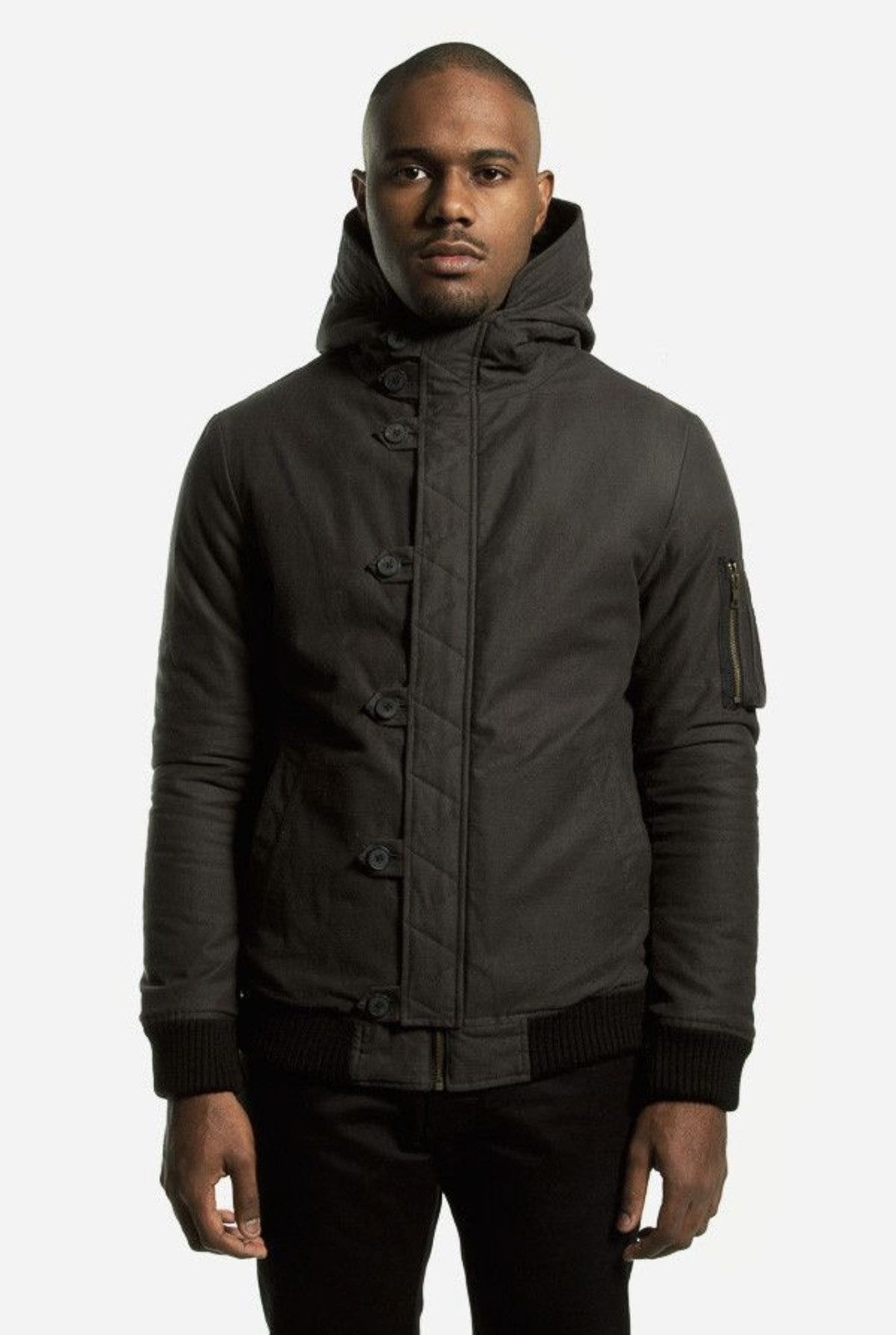 Robert Geller Washed Cotton Hooded Bomber Size US M / EU 48-50 / 2 - 1 Thumbnail