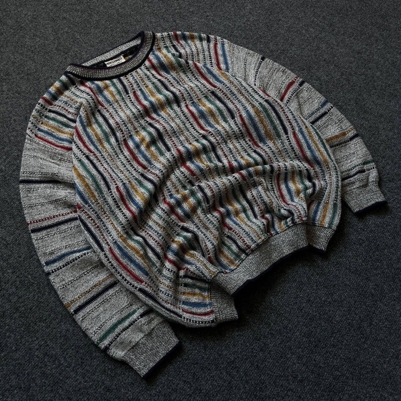 Aran Isles Knitwear VTG Knit Sweater Giramondo Size L Y2K 00s USA Hype Trend Size US L / EU 52-54 / 3 - 2 Thumbnail