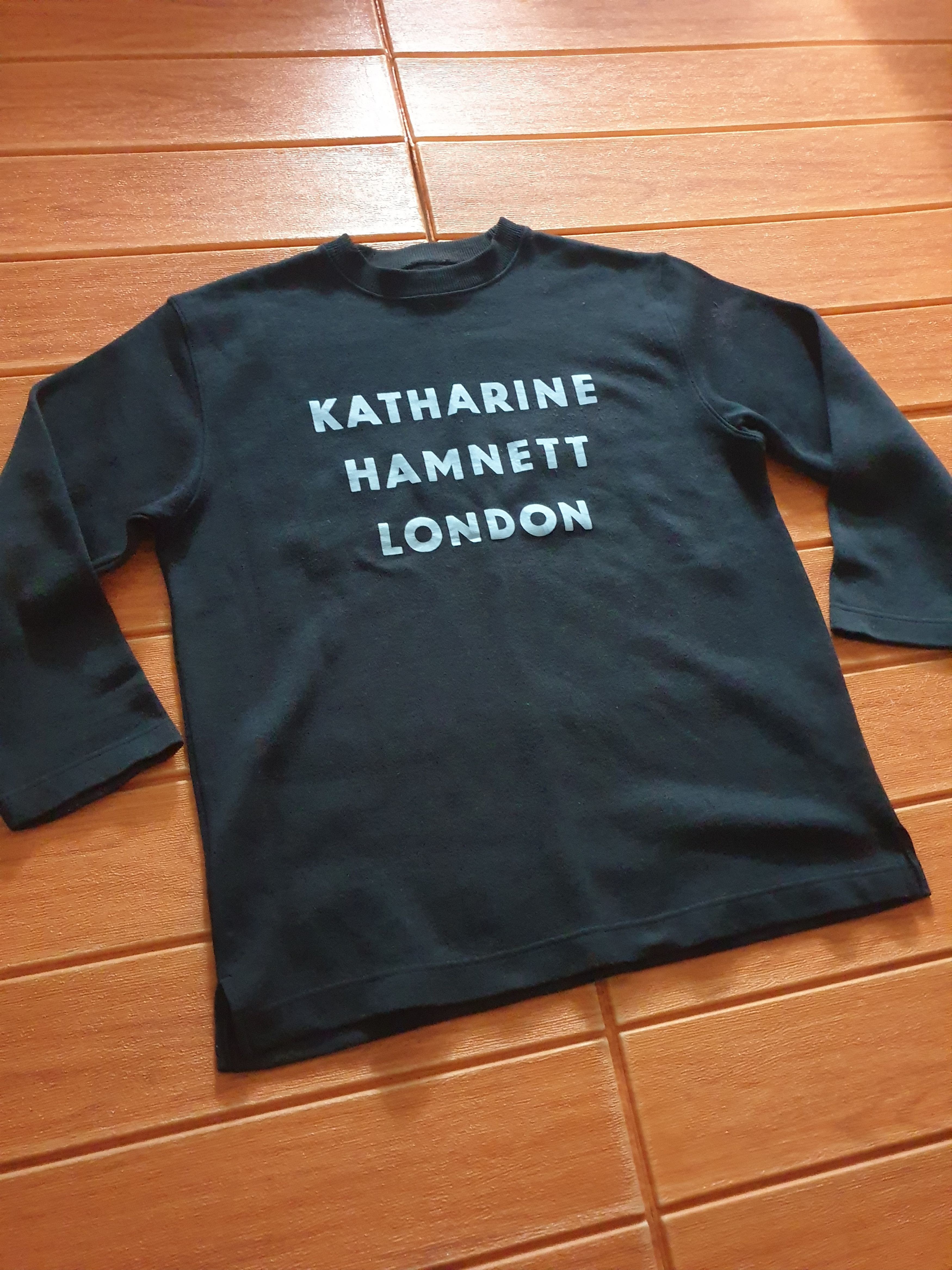 Japanese Brand 💥Katherine hammett black colour shirt Size US M / EU 48-50 / 2 - 5 Thumbnail