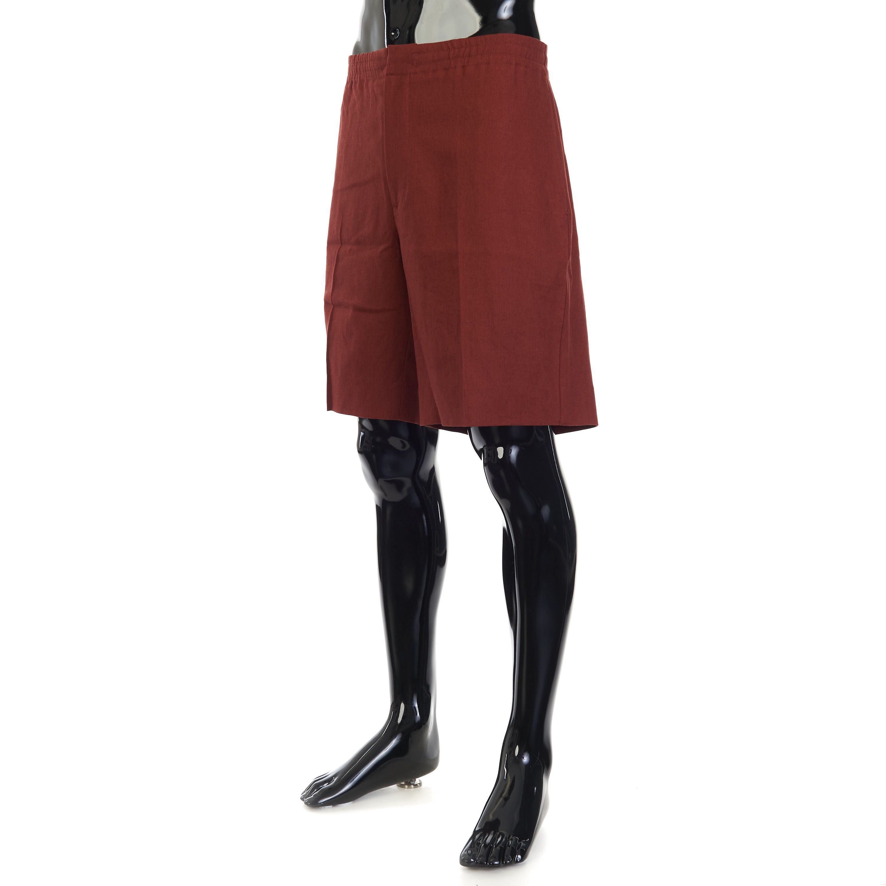 Ermenegildo Zegna Brick Red Oasi Lino Shorts Size US 38 / EU 54 - 2 Thumbnail