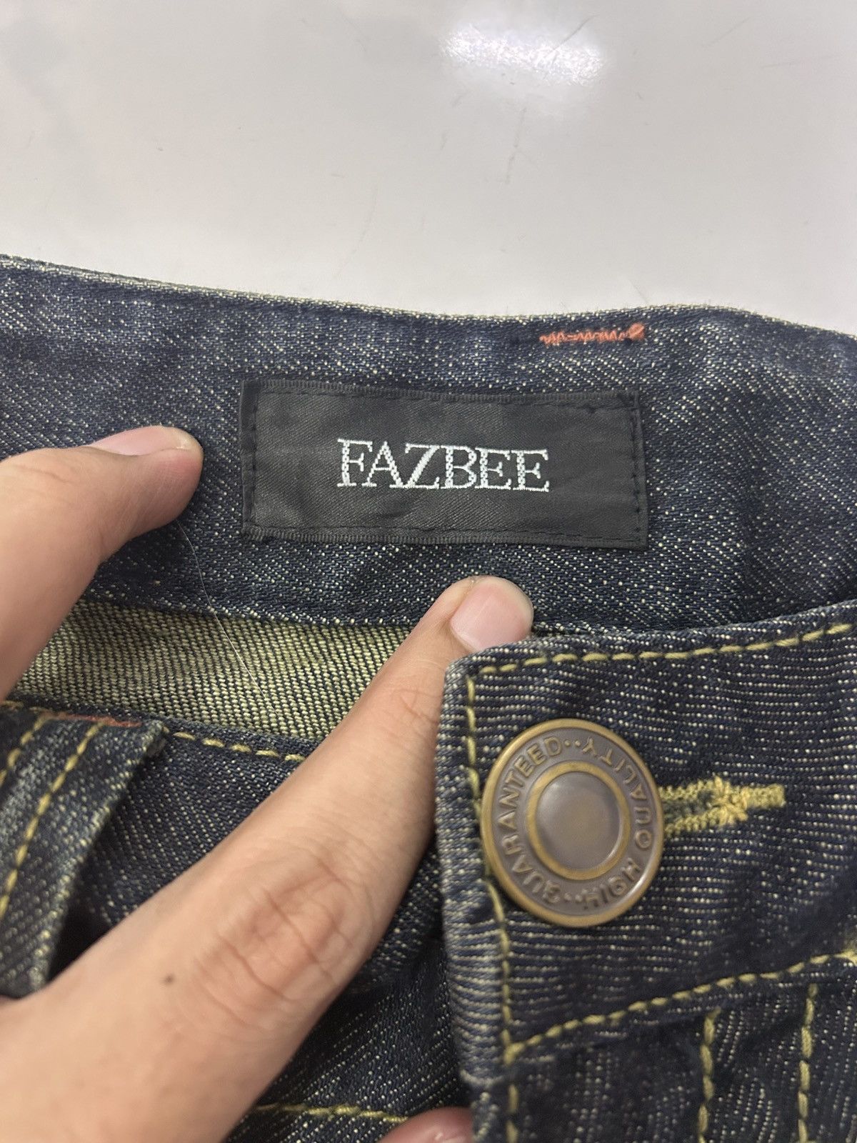 Japanese Brand × Vintage Japanese Fazbee Vintage Flare Sand Wash Denim Jeans Size US 29 - 16 Thumbnail