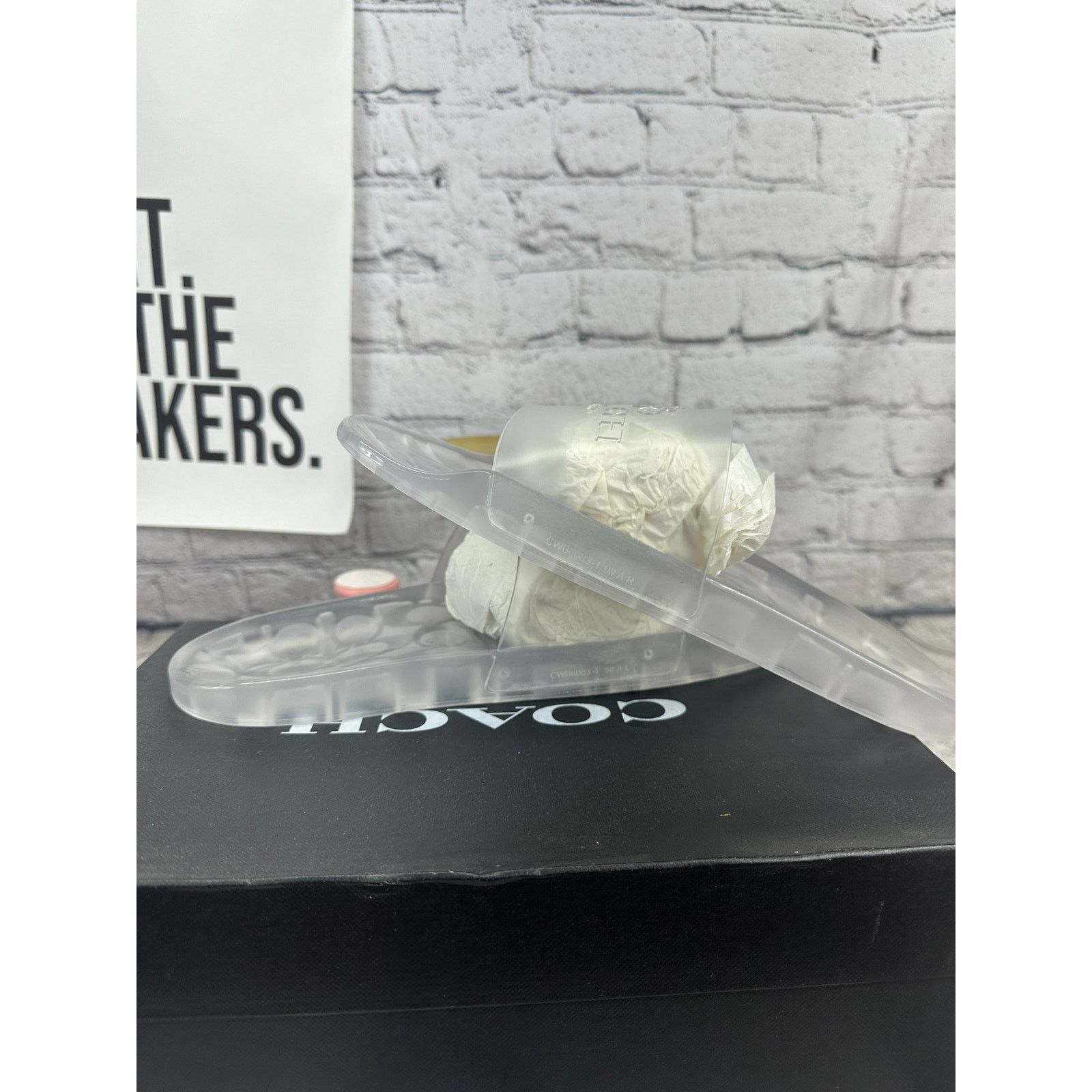 Coach Coach Brand Ulyssa Clear Rubber Slides On Slippers Womens 10 Size US 10 / IT 40 - 6 Thumbnail