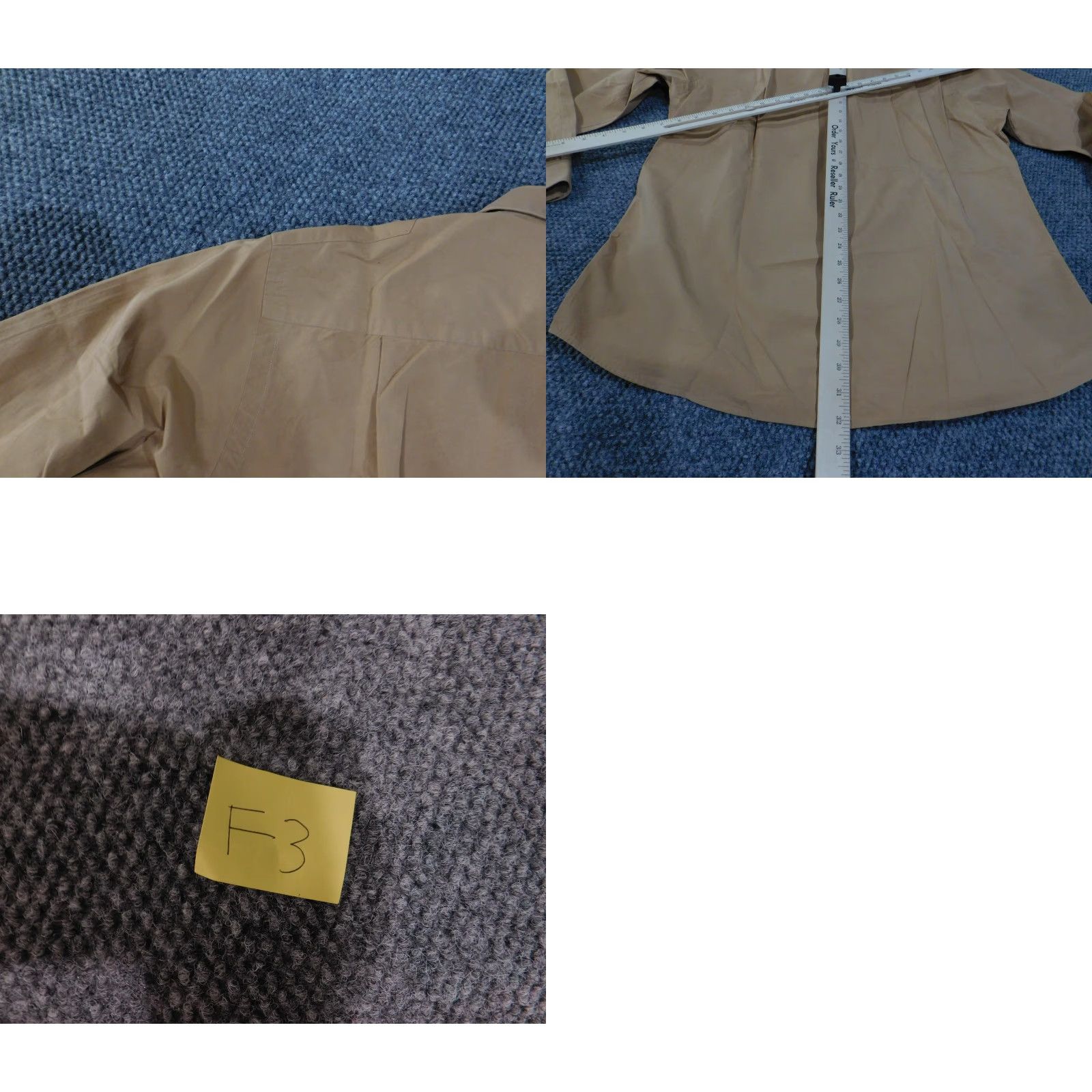 Vintage Paul Fredrick Shirt Mens Medium Button Up Long Sleeve Workwear Pockets Cotton Brown Full Zip Utility Pockets Epaulet Size US M / EU 48-50 / 2 - 9 Thumbnail