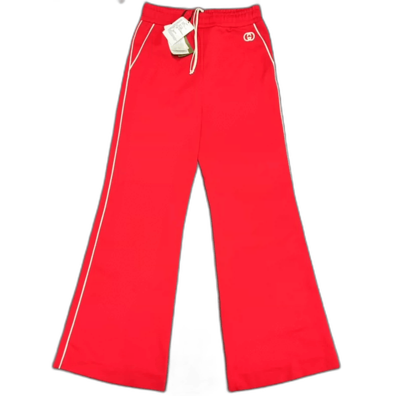 Gucci GUCCI Red Wide Leg G Logo Pants-2506 Size US 42 / EU 58 - 1 Thumbnail