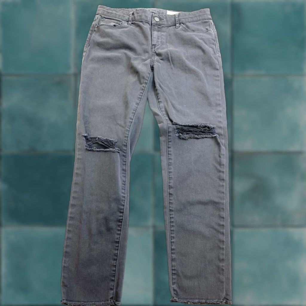 Treasure & Bond Treasure & Bond Jeans Womens Size 27 Gray Distressed Skinny Regular Women Size 27" / US 4 / IT 40 - 1 Thumbnail