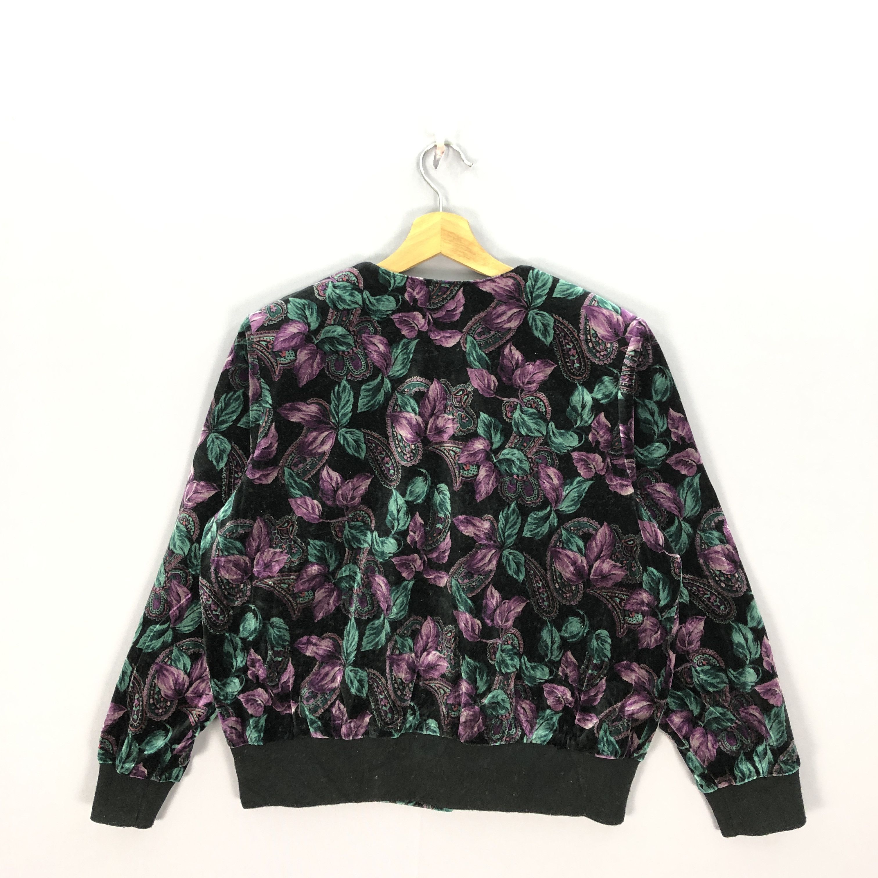Japanese Brand × Vintage Vintage Elegance Japanese Floral Cardigan Jackets Size M / US 6-8 / IT 42-44 - 2 Thumbnail