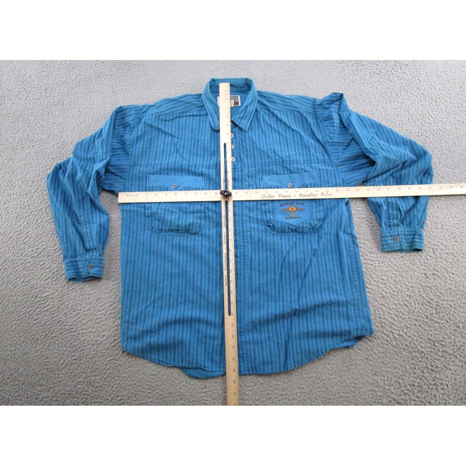 Bugle Boy VINTAGE Bugle Boy Button-Up Shirt Blue Long Sleeve Size L Size US L / EU 52-54 / 3 - 7 Thumbnail