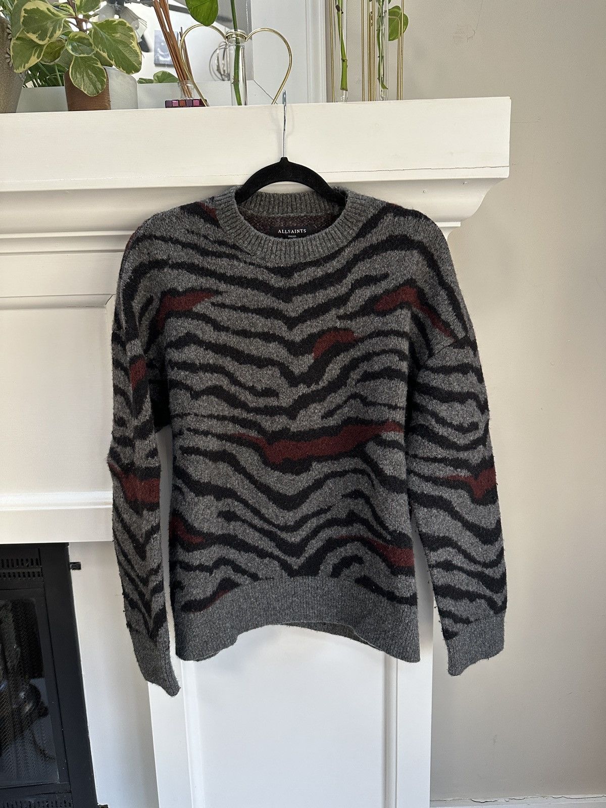 Allsaints Tora Tiger Striped Sweater Size US S / EU 44-46 / 1 - 1 Thumbnail