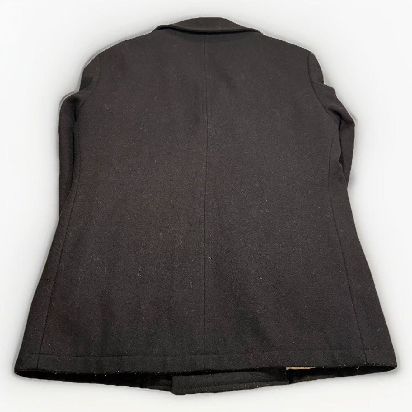 J.Crew J.Crew Peacoat Mens Large Tall Black Bayswater Stadium Cloth Wool Coat Size US L / EU 52-54 / 3 - 6 Thumbnail