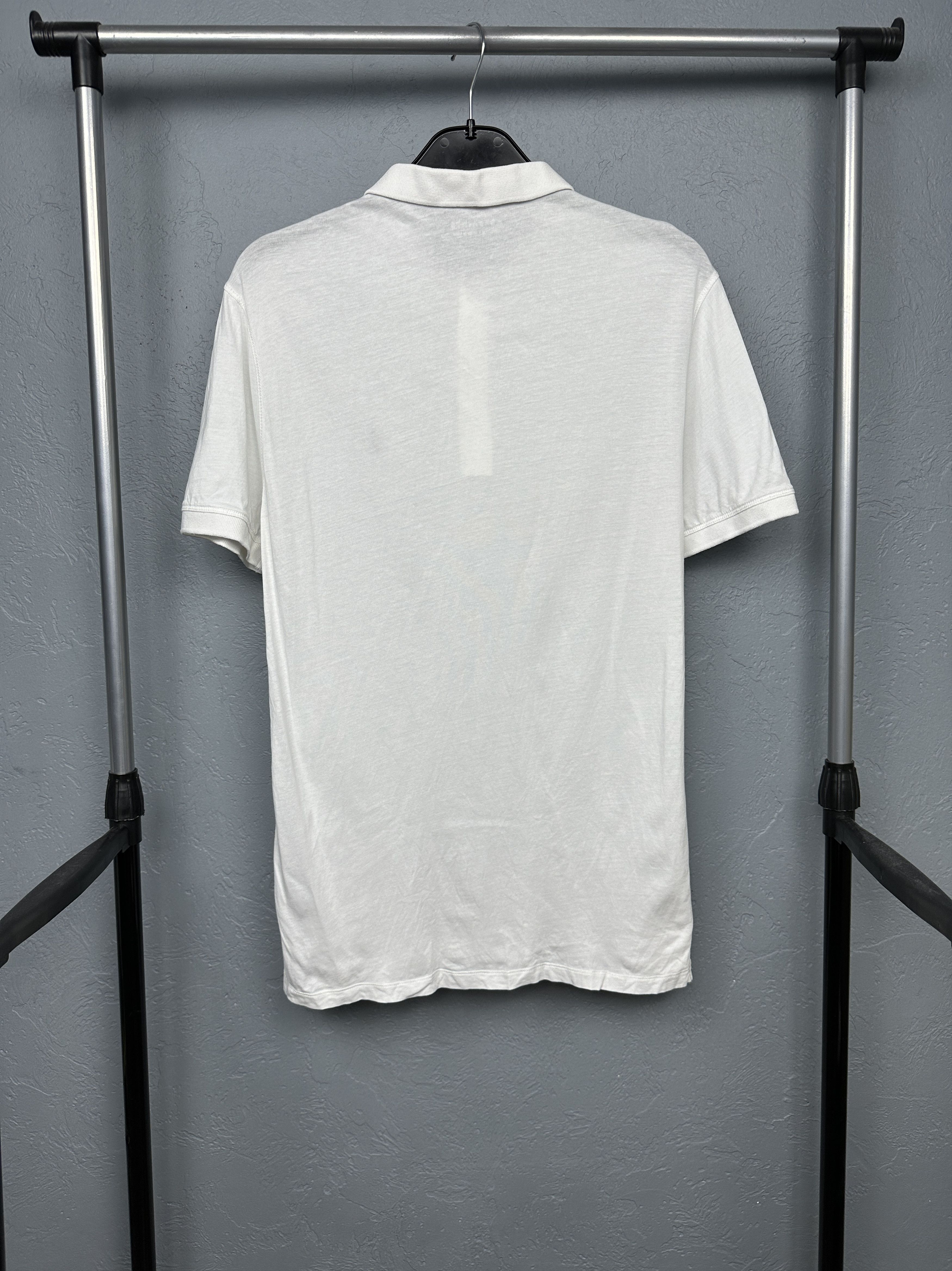 Allsaints Allsaints Vintage Mens Vidal White Polo Shirt Size US M / EU 48-50 / 2 - 6 Thumbnail