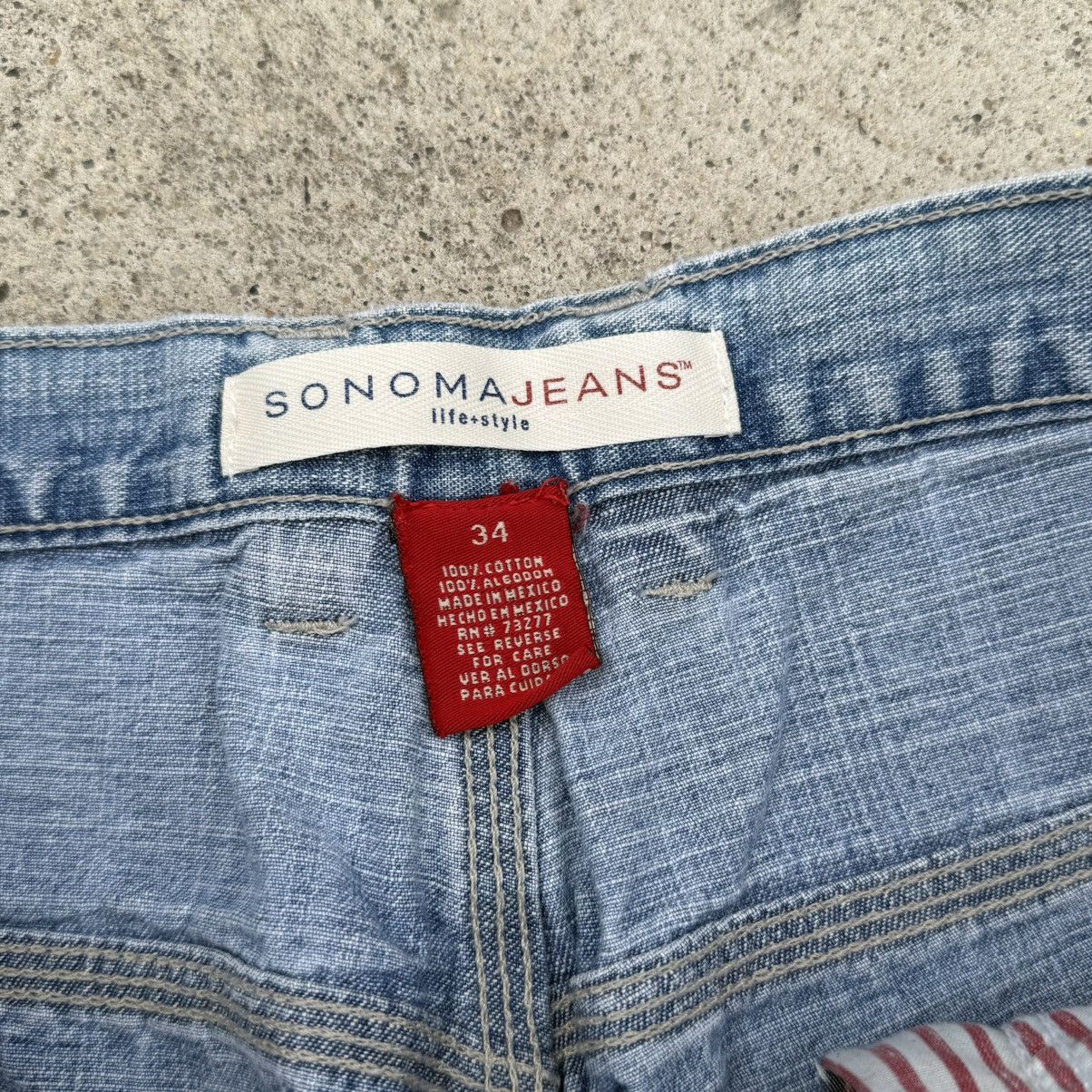 Sonoma × Vintage Vintage Y2K Sonoma Jeans Men’s Rap Denim Baggy Shorts Size US 34 / EU 50 - 5 Thumbnail