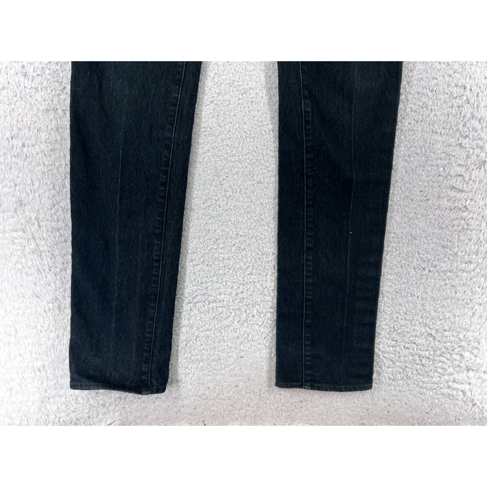 Vintage Rock & Republic Jeans Women 28 Black Embroidered Denim Low Rise 28x32 Slim Size 28" / US 6 / IT 42 - 2 Thumbnail