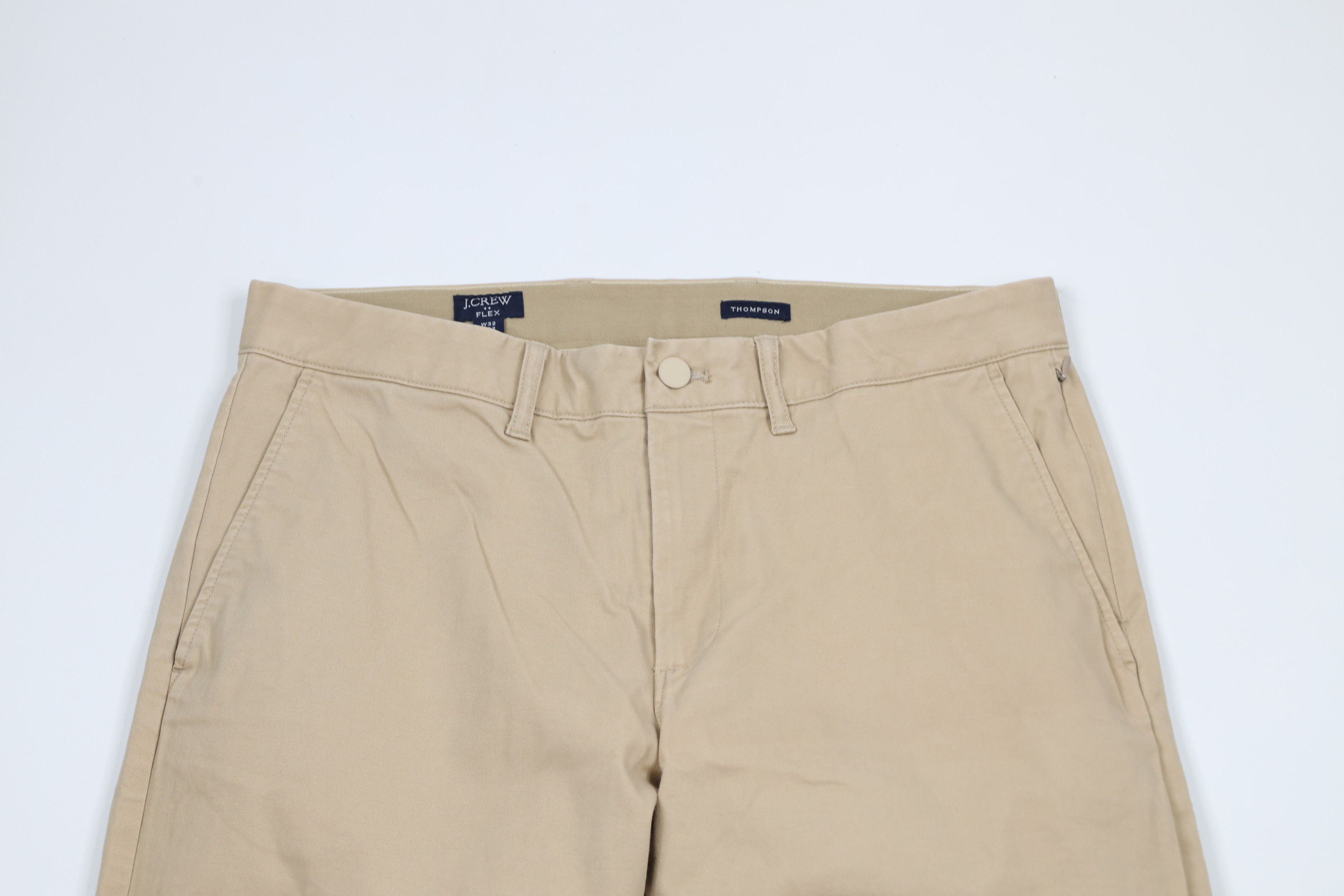 J.Crew × Vintage J Crew Thompson Slim Fit Flat Front Chinos Chino Pants Khaki Size US 32 / EU 48 - 2 Thumbnail