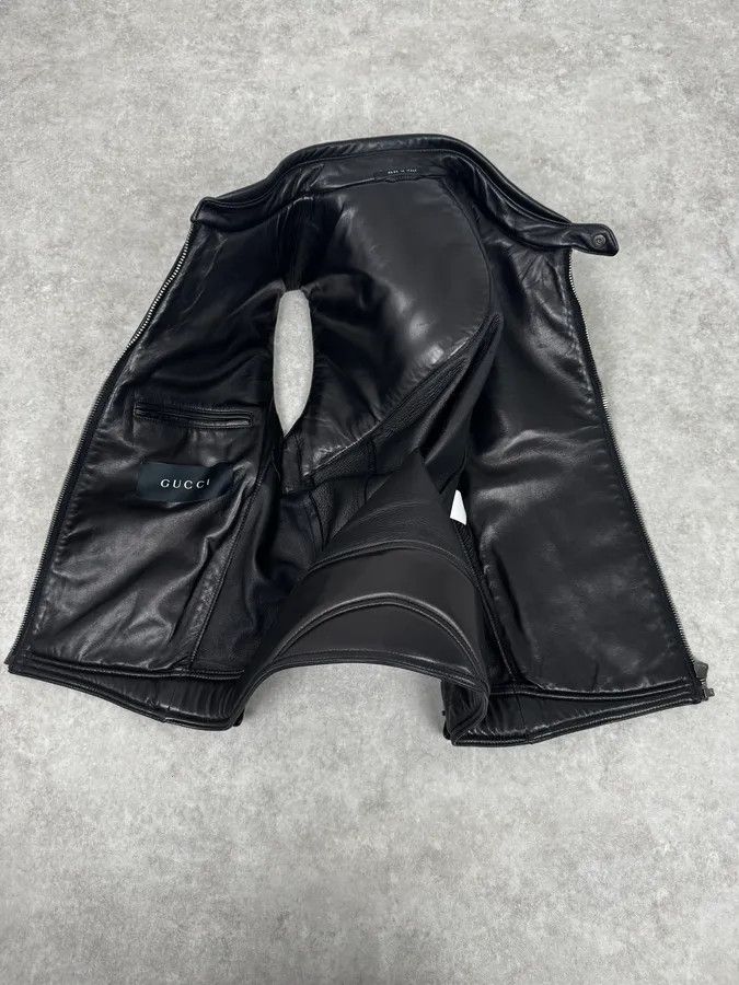 Gucci FW2000 Gucci Tornado Storm Padded Leather Vest by Tom Ford Size US S / EU 44-46 / 1 - 7 Thumbnail