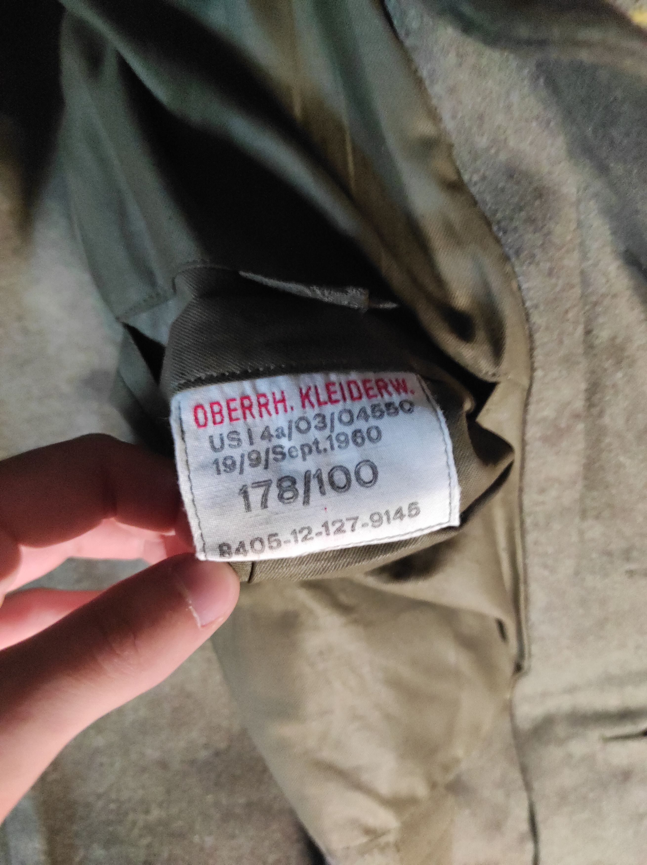 Vintage **1960s German Army Coat with Postcard** Size US M / EU 48-50 / 2 - 3 Thumbnail