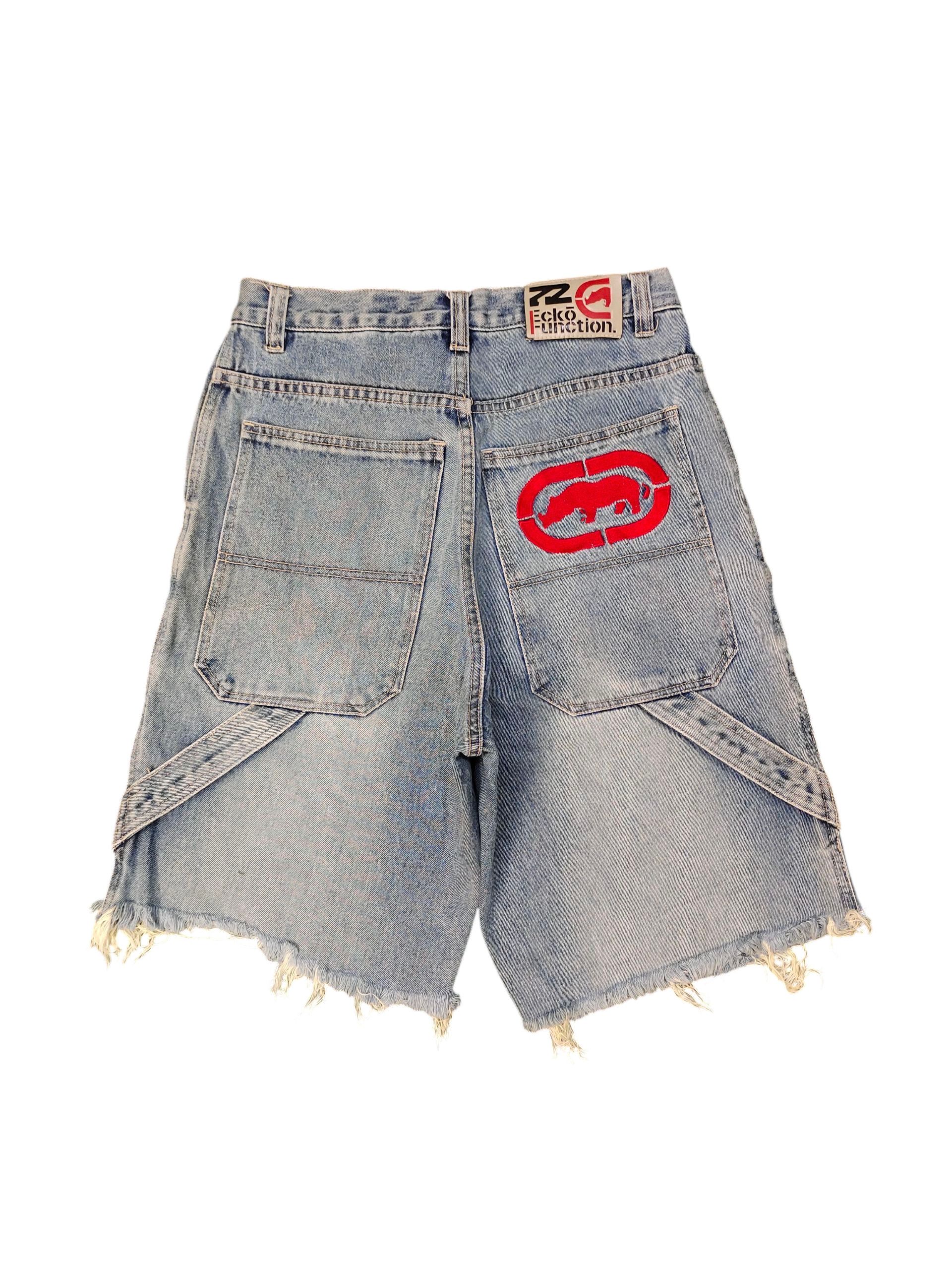 Ecko Unltd. Vintage Y2k Ecko Function Double Knee Carpenter Short Jeans Size US 29 - 1 Thumbnail