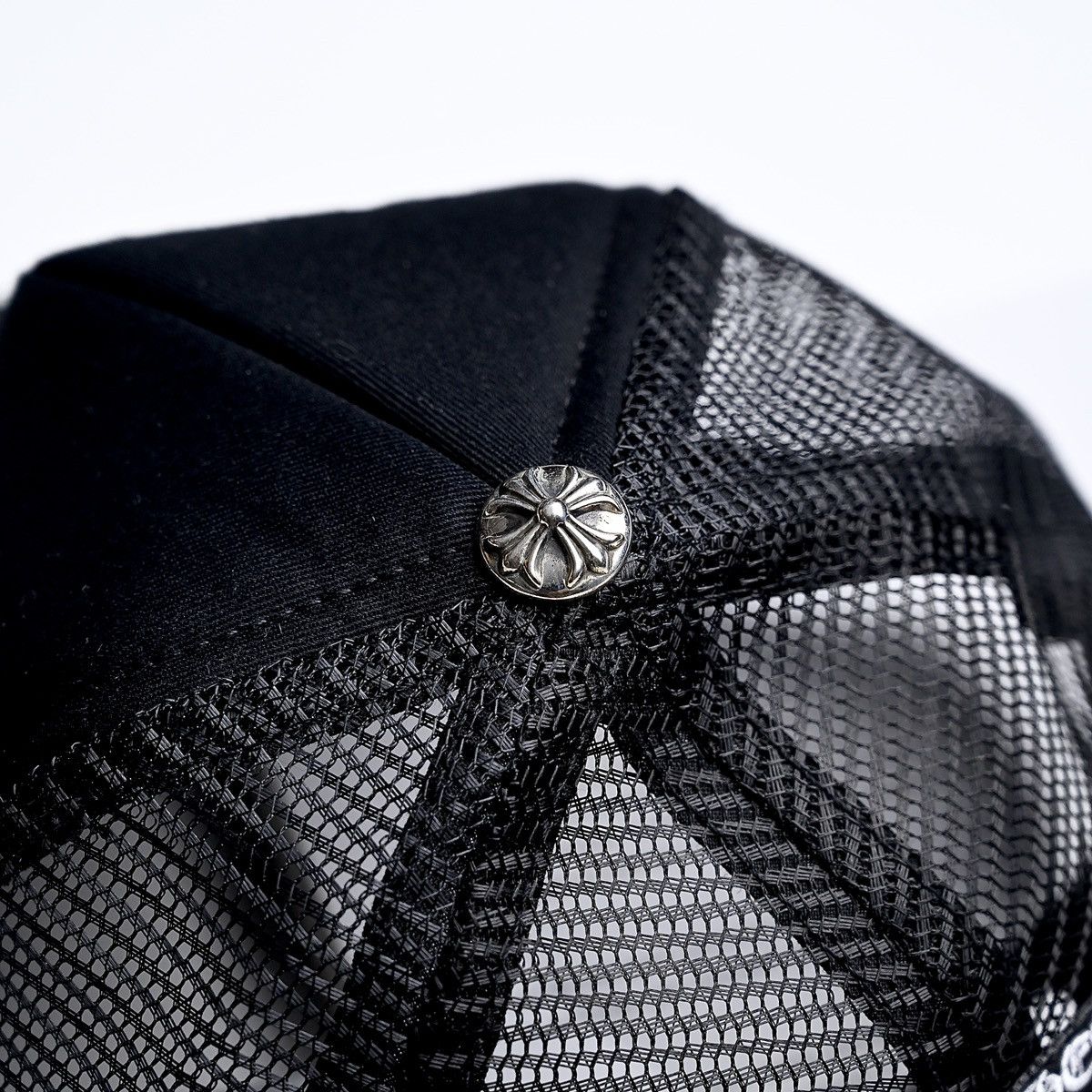 Chrome Hearts CHROME HEARTS MATTY BOY LEATHER CHOMPER LIPS TRUCKER HAT Size ONE SIZE - 4 Thumbnail