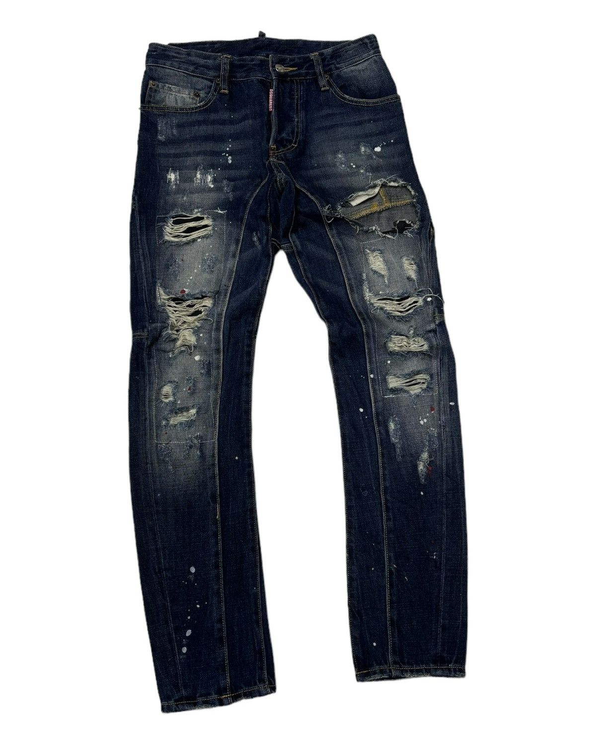 Dsquared2 DSQUARED2 CRAZY DISTRESSED PAINTER JEANS Size US 29 - 7 Thumbnail
